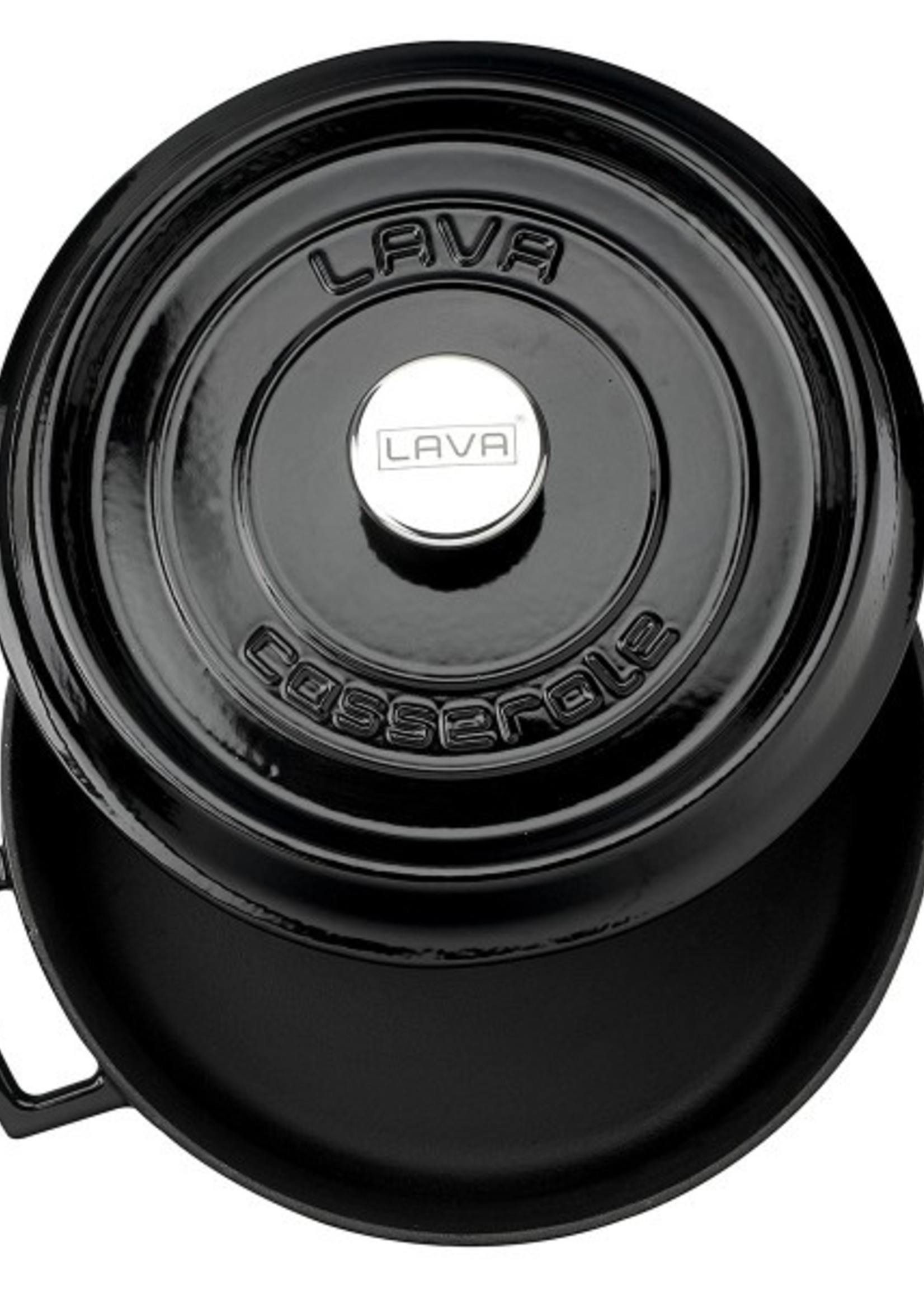 Lava Casting Multi-Purpose Shallow Pot Black 28 cm LV Y ST 28 K2