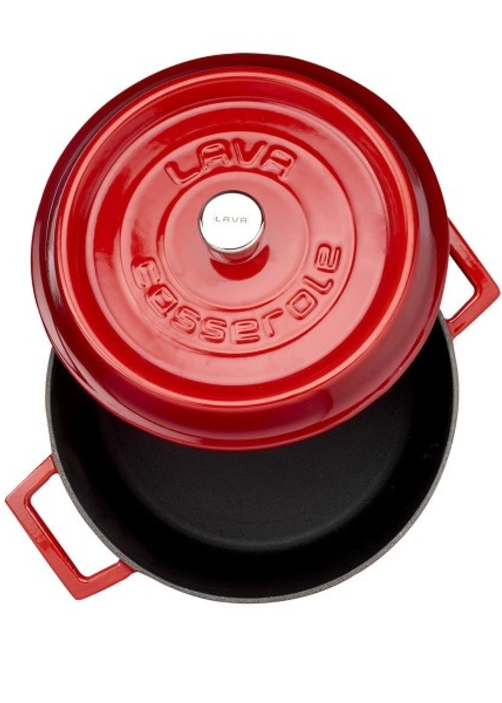 Lava Cast Round Casserole Red 24 cm LV Y TC 24 K2