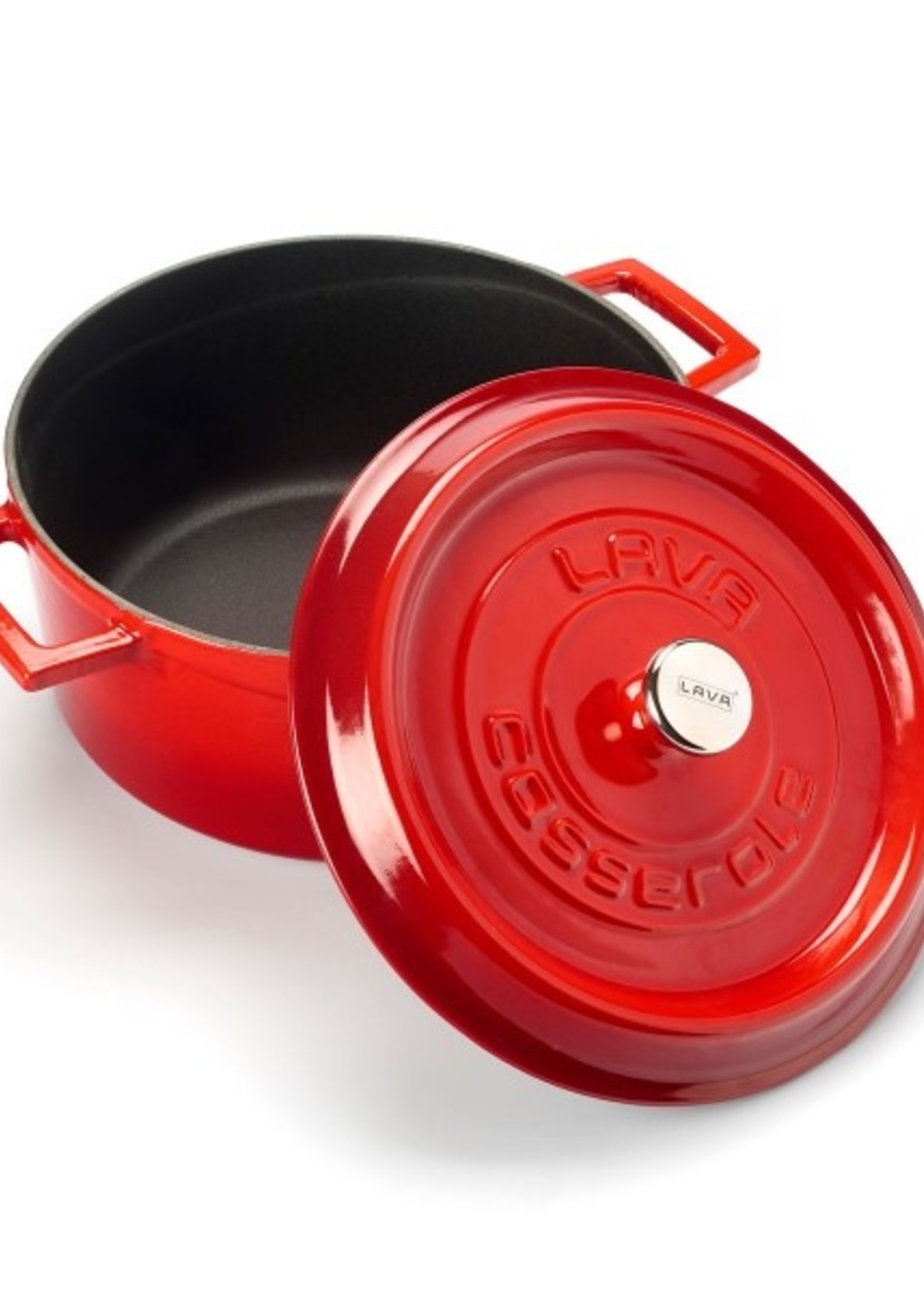 Lava Cast Round Casserole Red 24 cm LV Y TC 24 K2