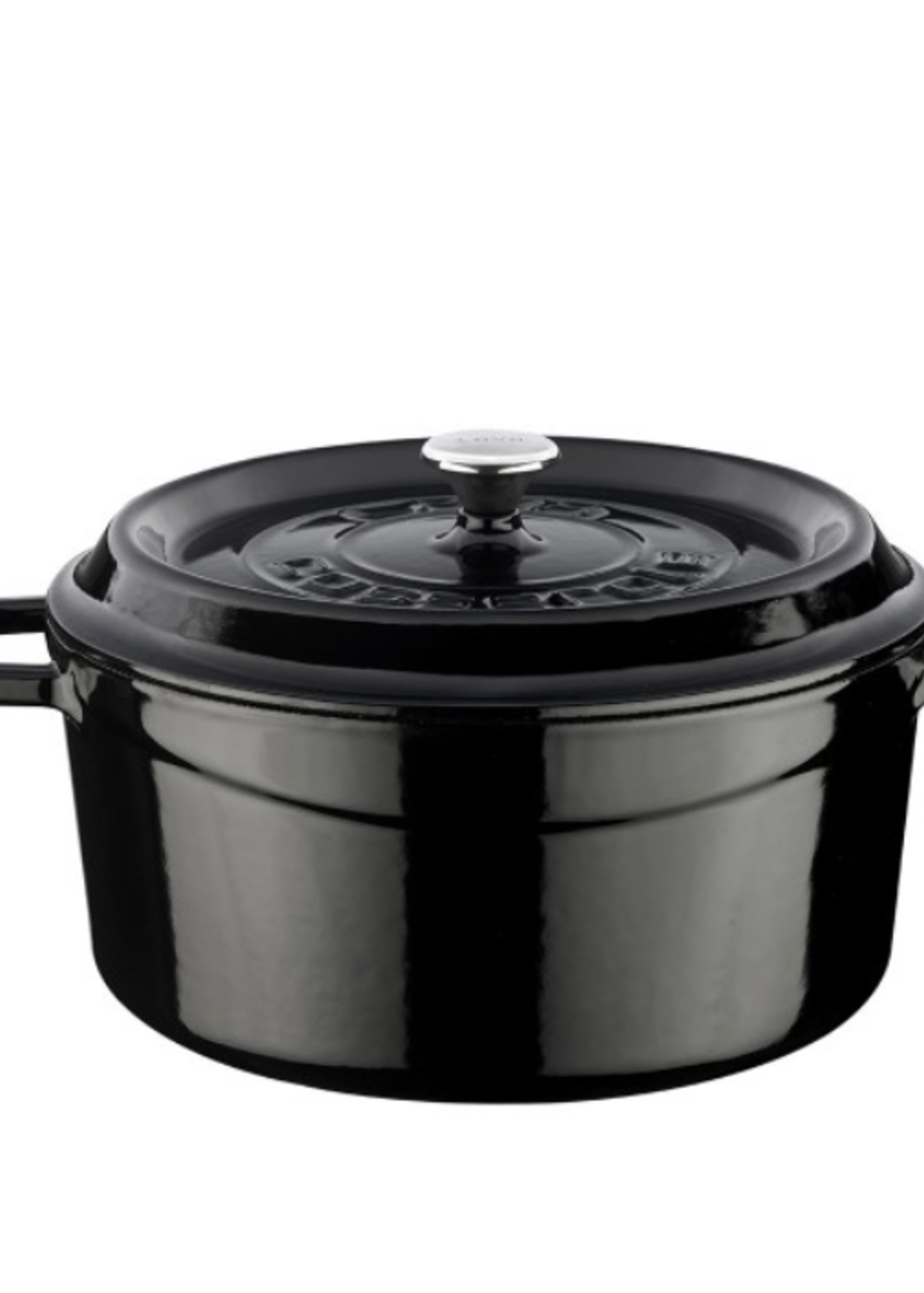 Lava Cast Round Casserole Black 24 cm LV Y TC 24 K2