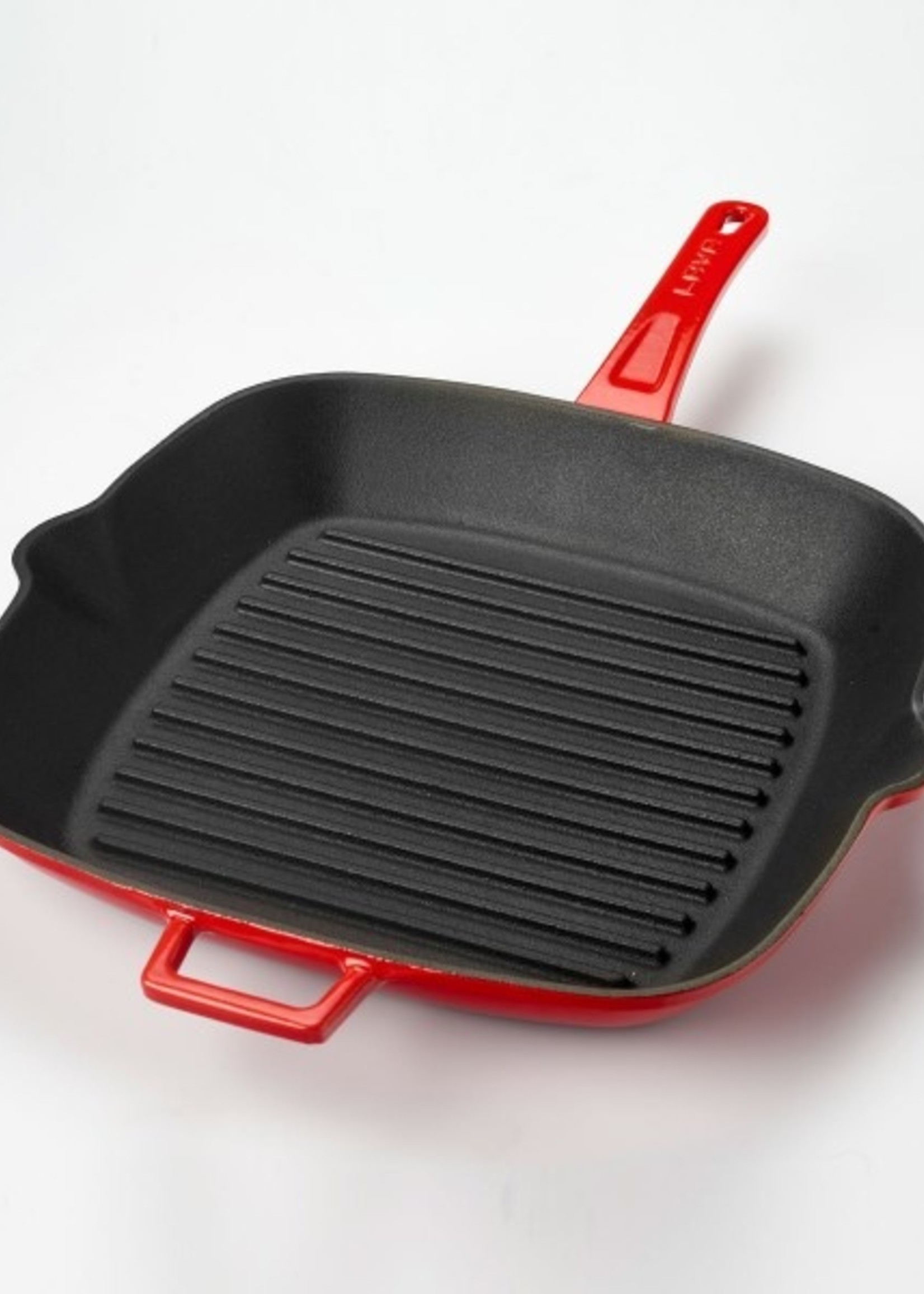 Lava Casting Red Grill Pan Metal Handle 28 cm LV P GT 2828 K0