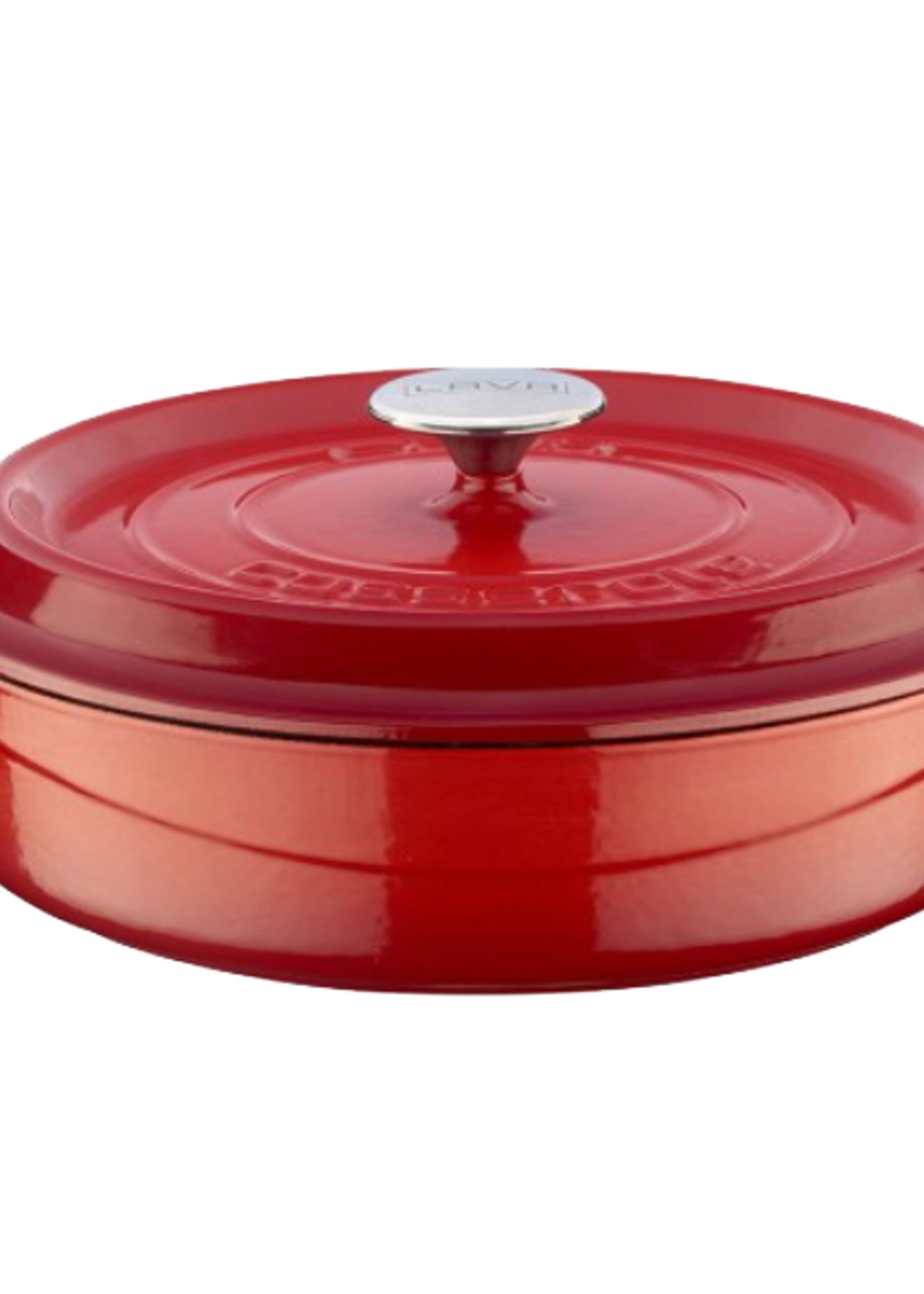 Lava Casting Multi-Purpose Shallow Pot Red 28 cm LV Y ST 28 K2