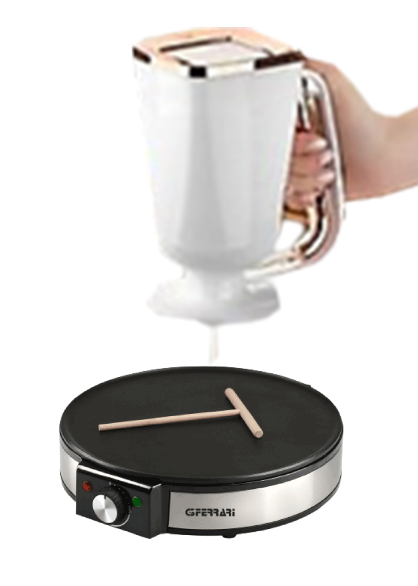 G3Ferrari Crepe Maker + Dough Dispenser Black - Copy