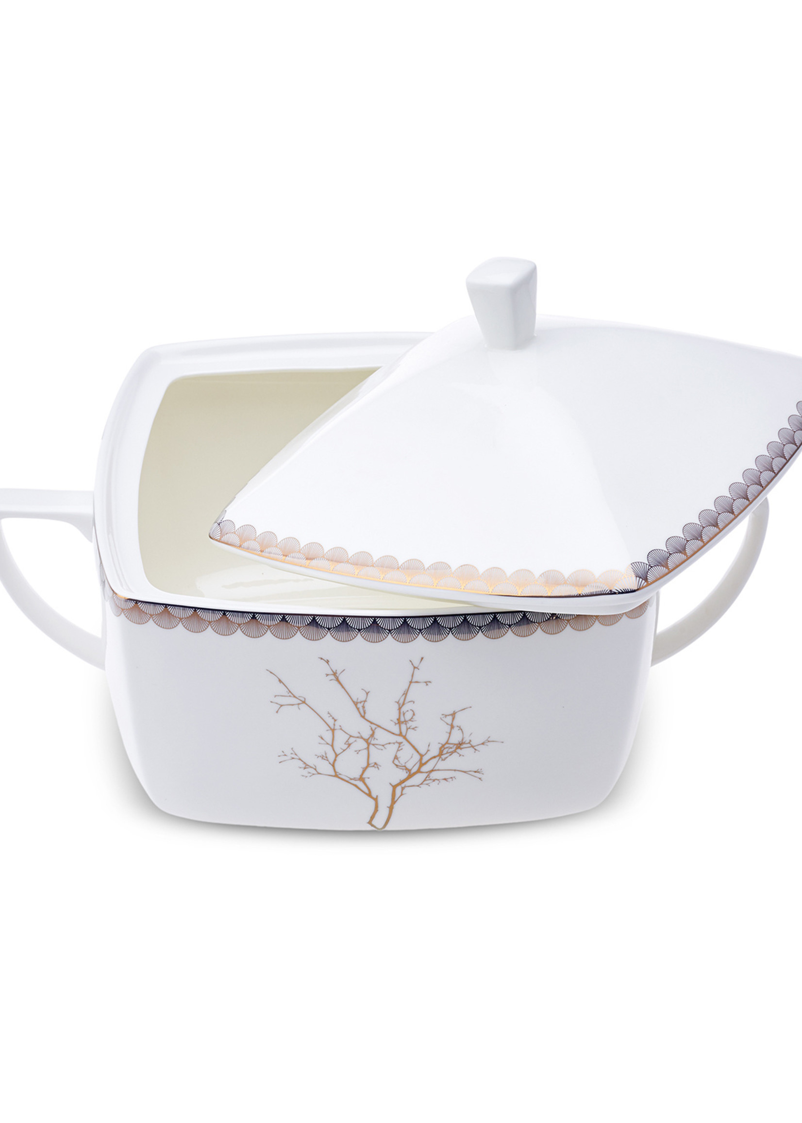 Karaca Fine Pearl Banyan 62 Pieces Dinnerware Set for 12 Persons