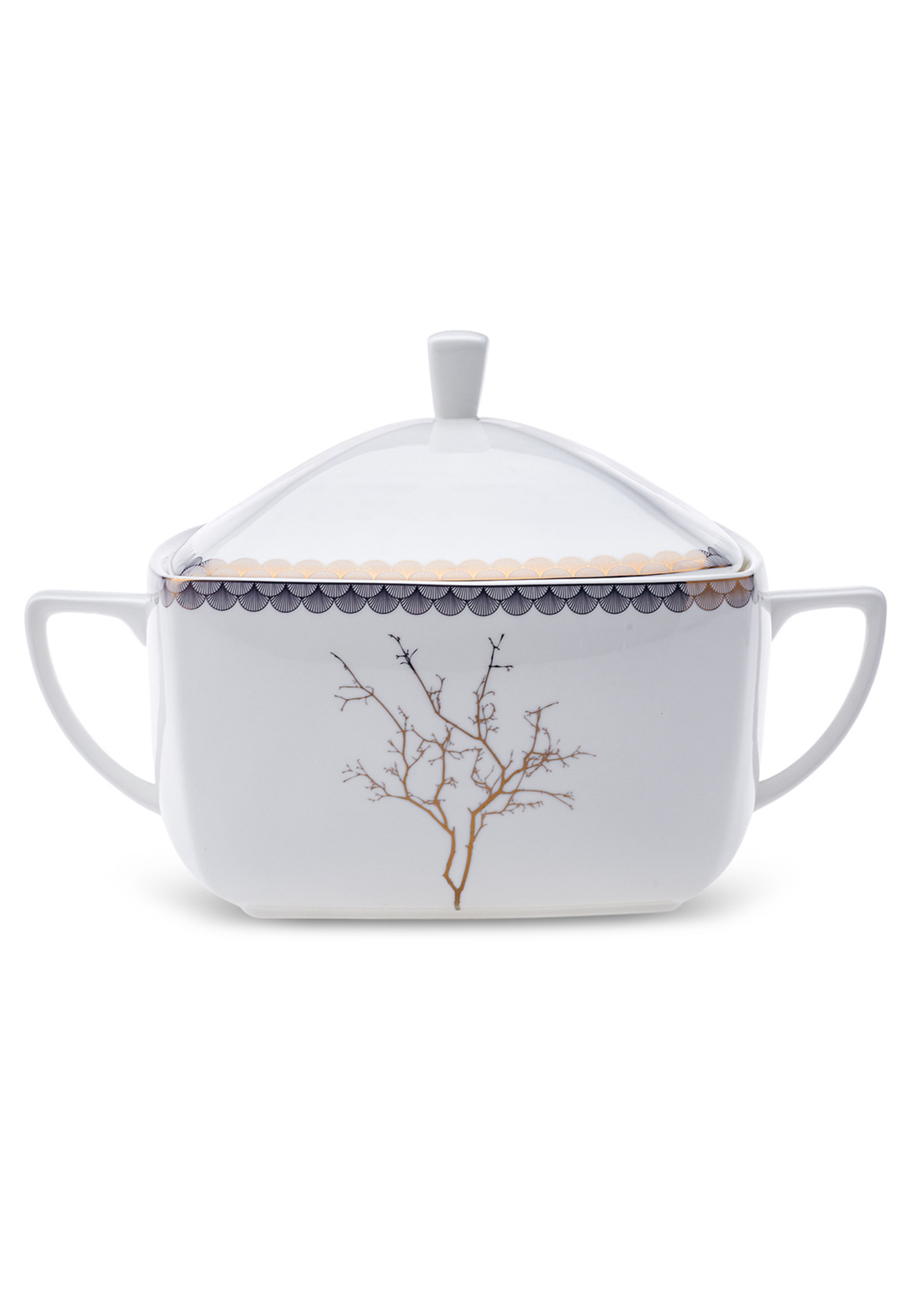 Karaca Fine Pearl Banyan 62 Pieces Dinnerware Set for 12 Persons