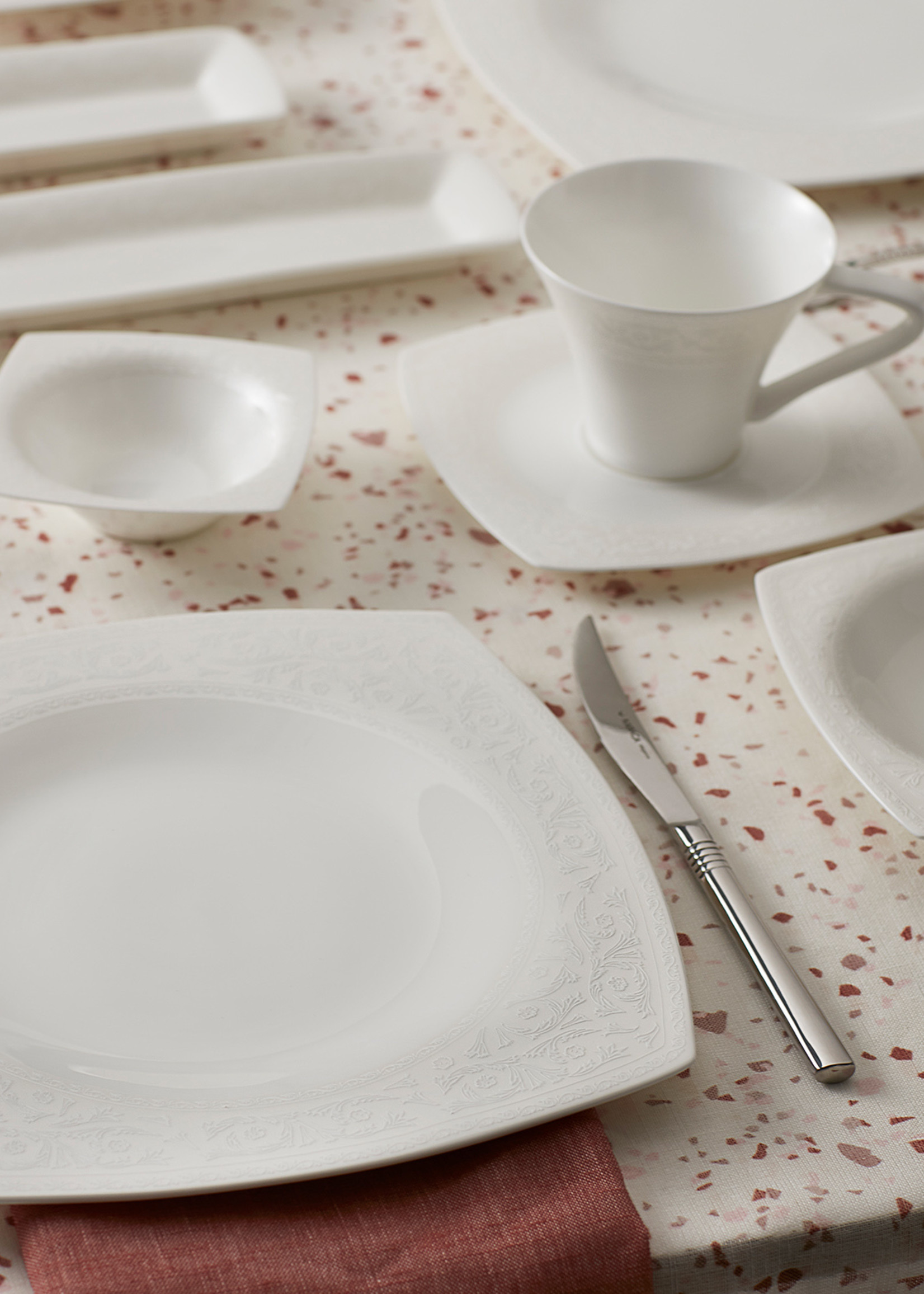 Karaca Fine Pearl Roma 26 Pieces 6 Person Pearl Breakfast/Serving Set