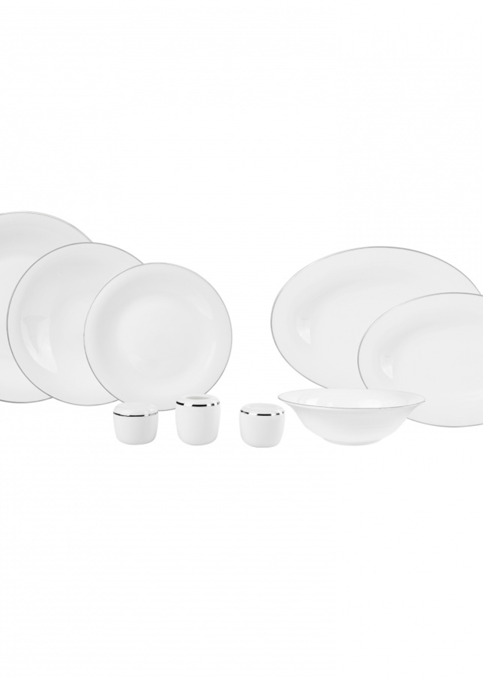 Karaca Fine Pearl Fame 58 Pieces Pearl Dinnerware Set for 12 Persons