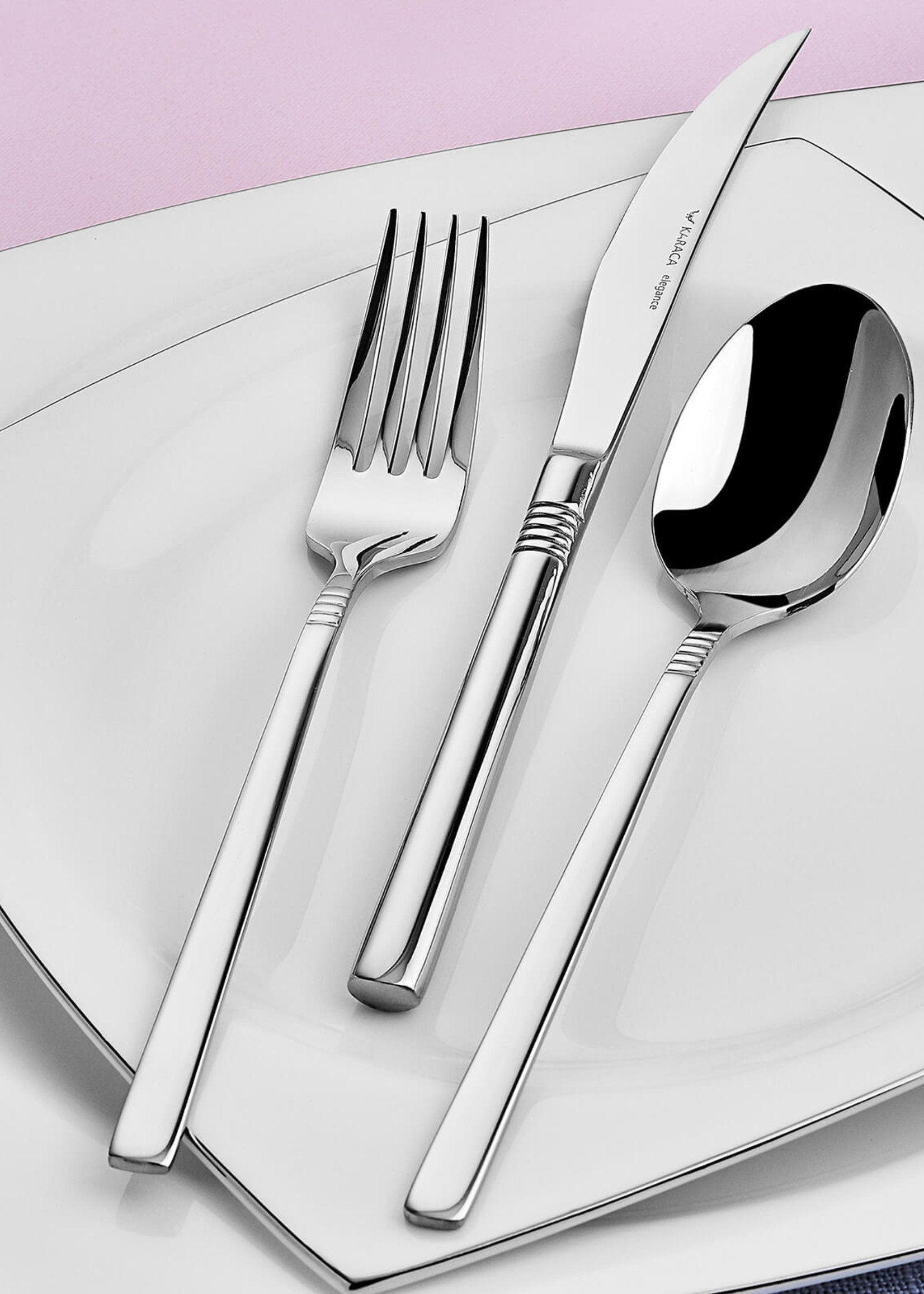 Karaca 84 Pieces 12 Person Elegance Nil Cutlery Set