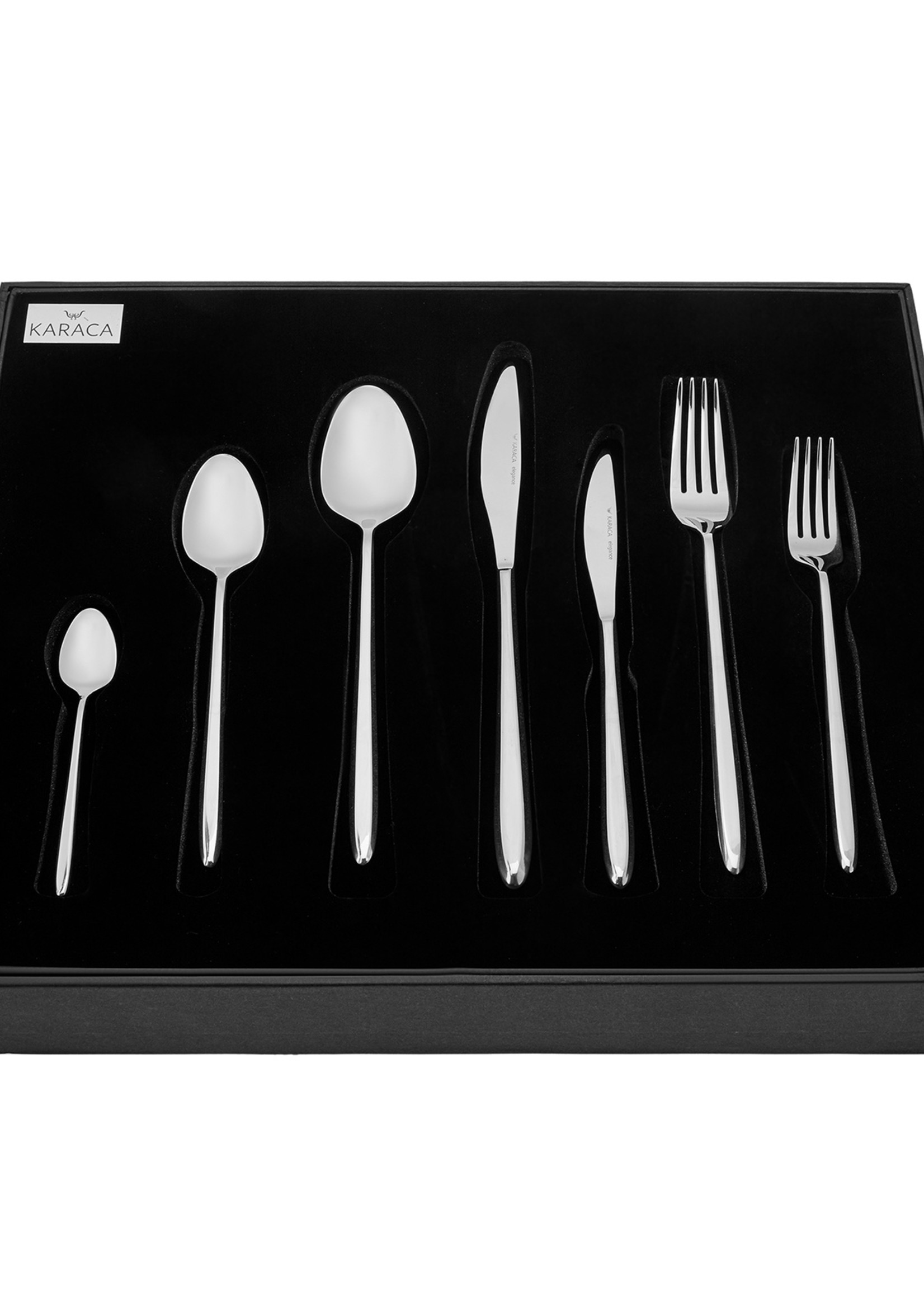 Karaca Flow 84 Pcs Cutlery Set for 12 Persons Elegance Boxed