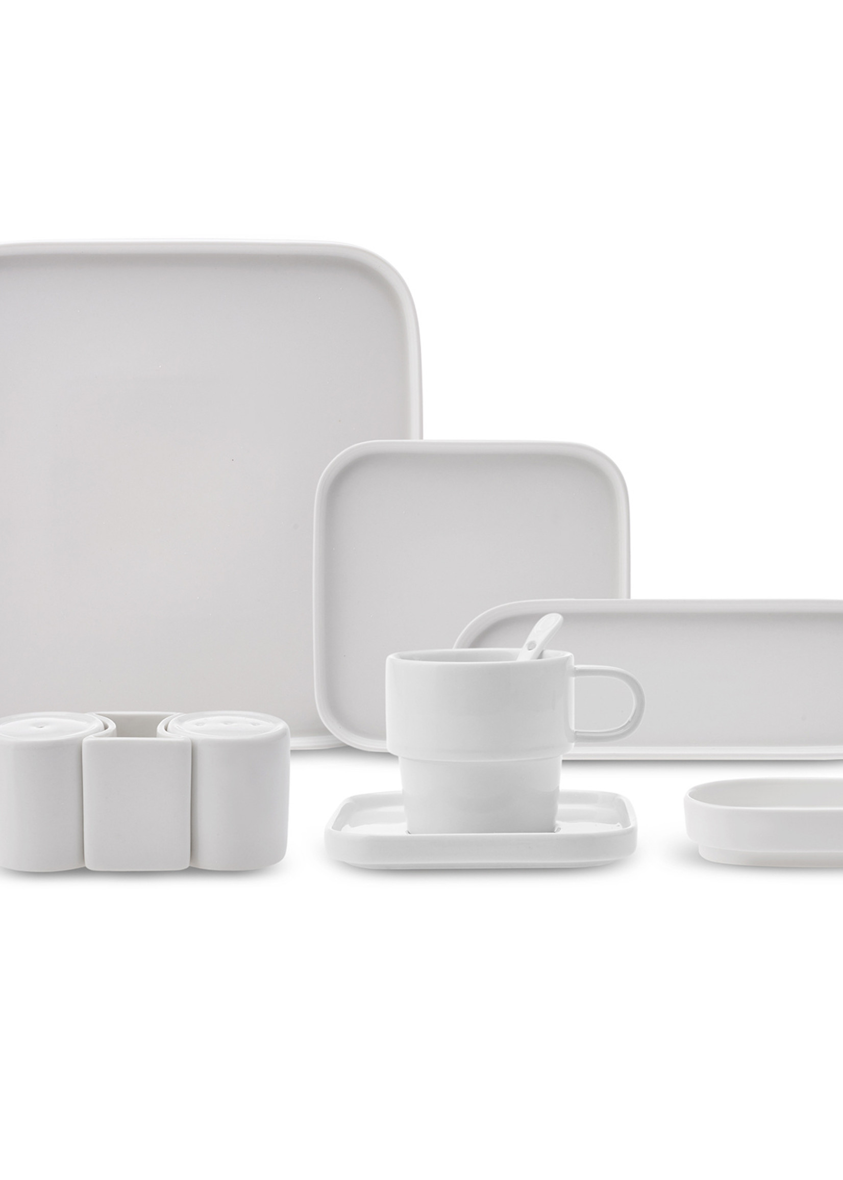 Karaca Cubique 35 Pieces 6 Person Porcelain Breakfast/Serving Set