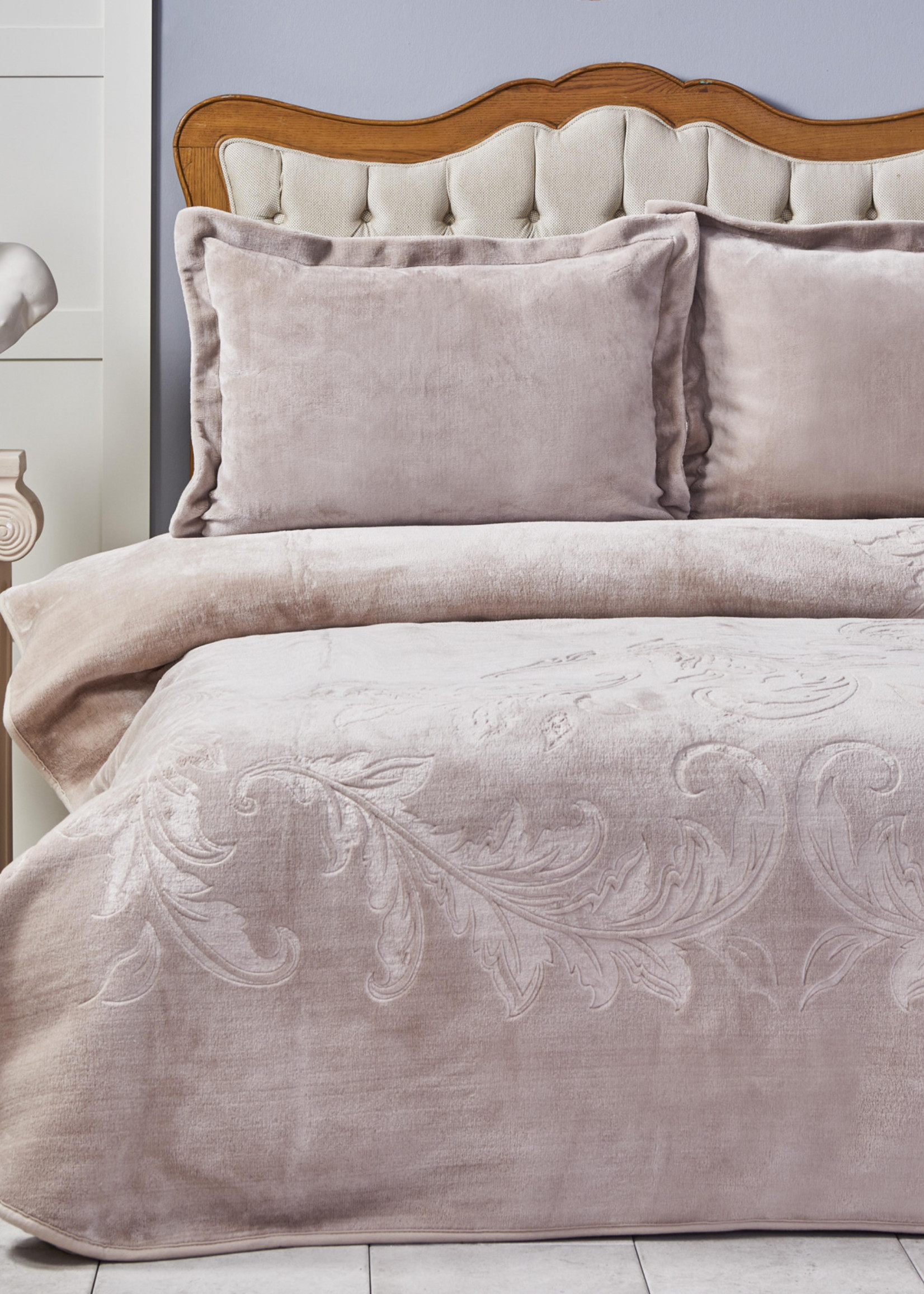 Karaca Home Madelin Ecru Embos Double Bedspread Set