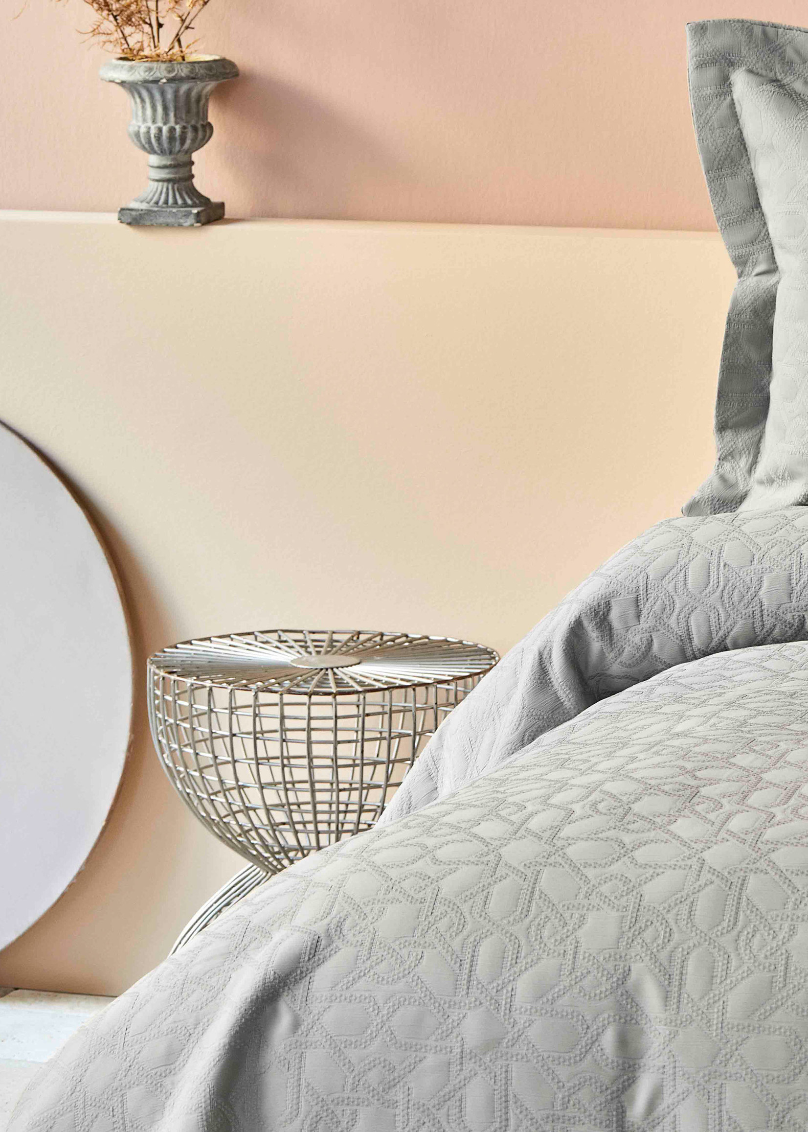 Karaca Home Back To Basic Gray Double Bedspread