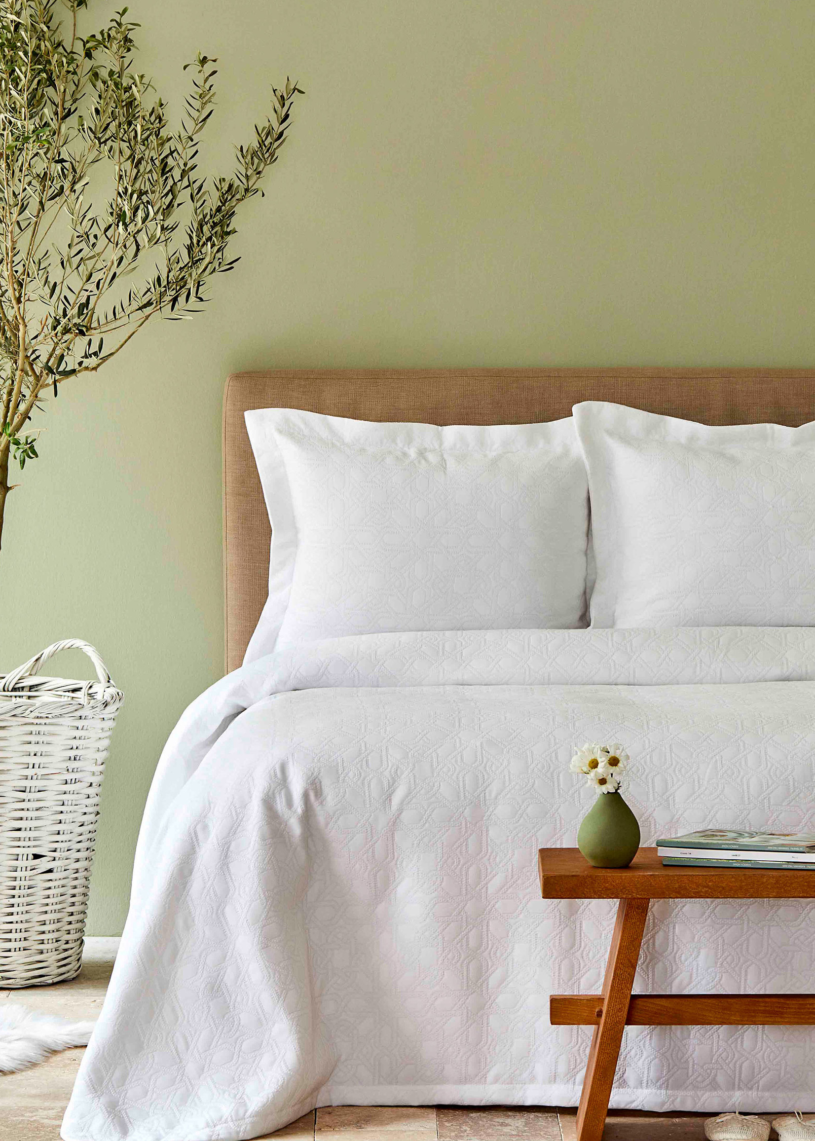 Karaca Home Back To Basic White Double Bedspread