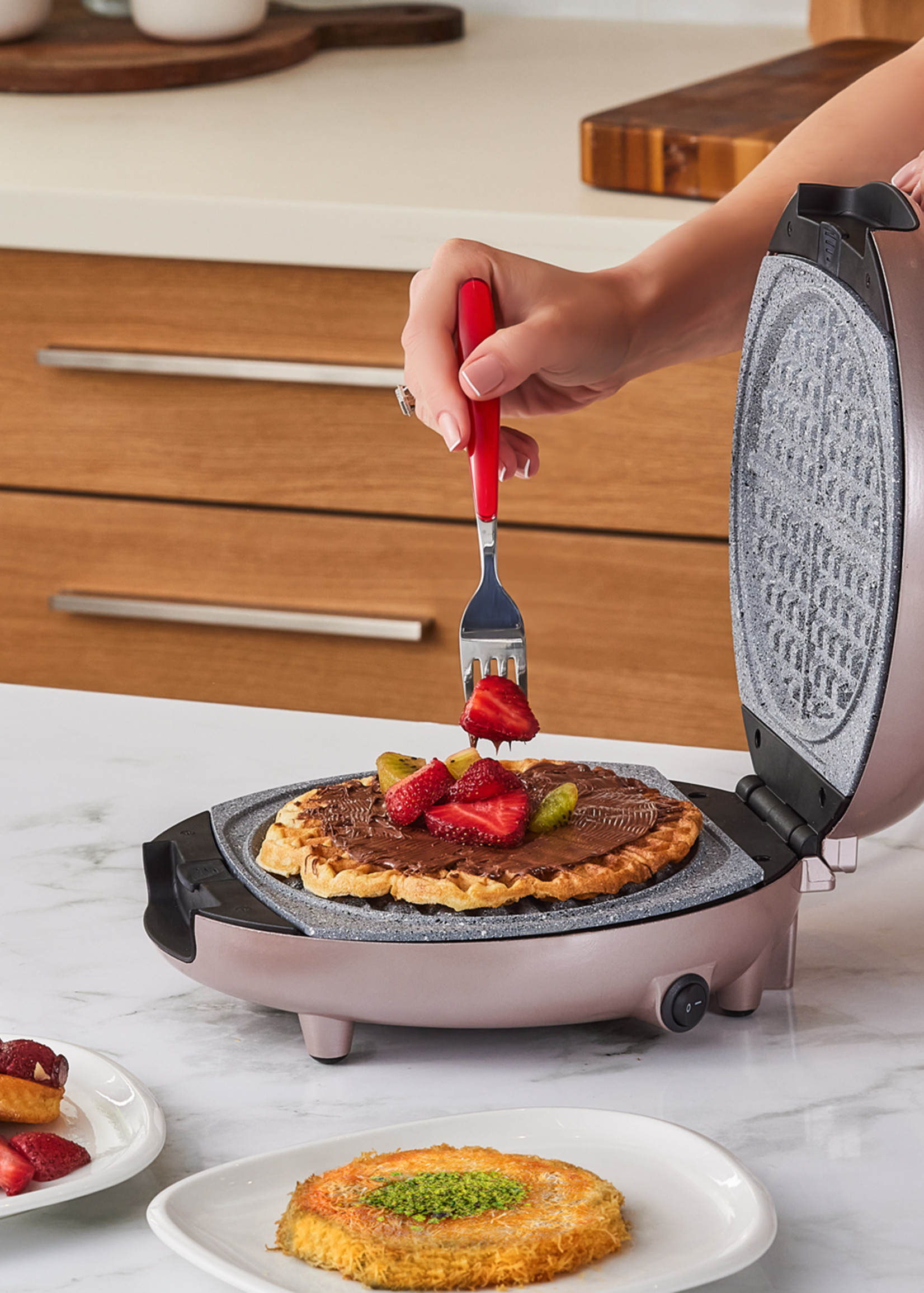 Karaca Funday Silver Waffle Machine 1000W