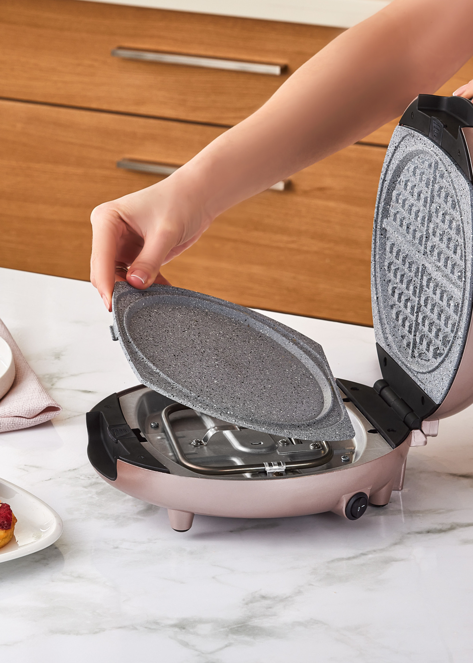 Karaca Funday Silver Waffle Machine 1000W