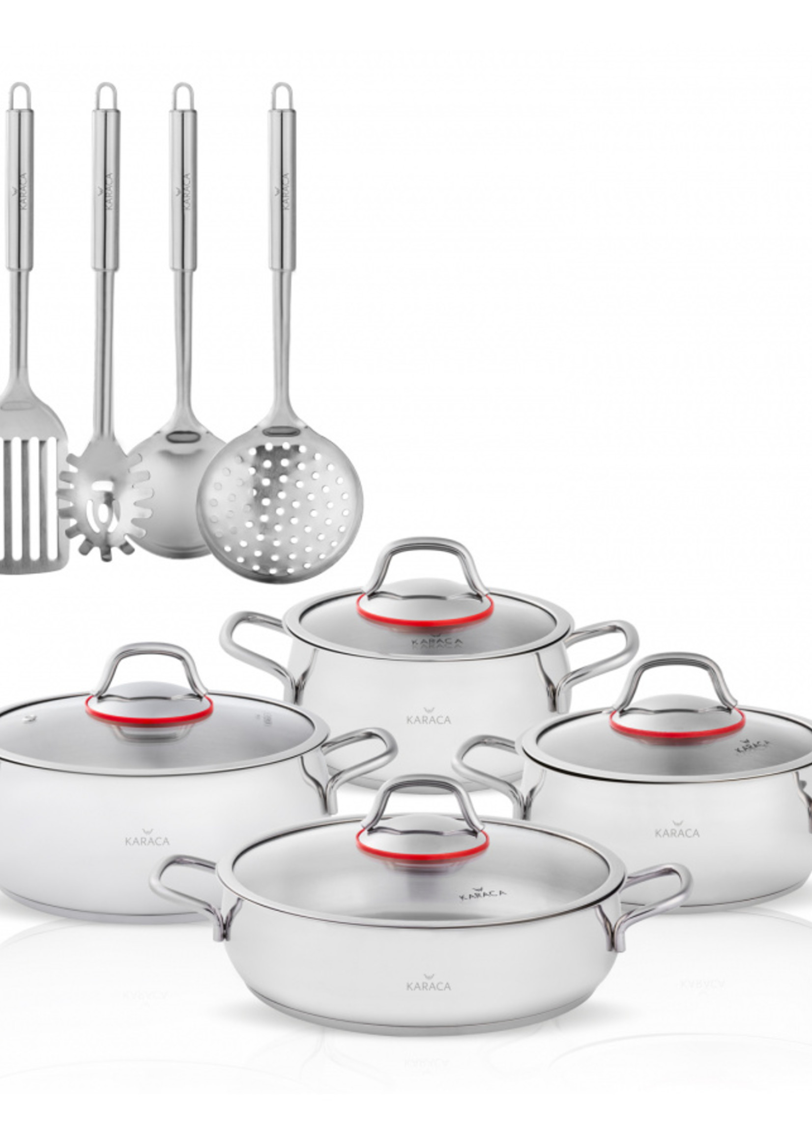 Karaca Emirgan Steel 13 Piece Cookware Set