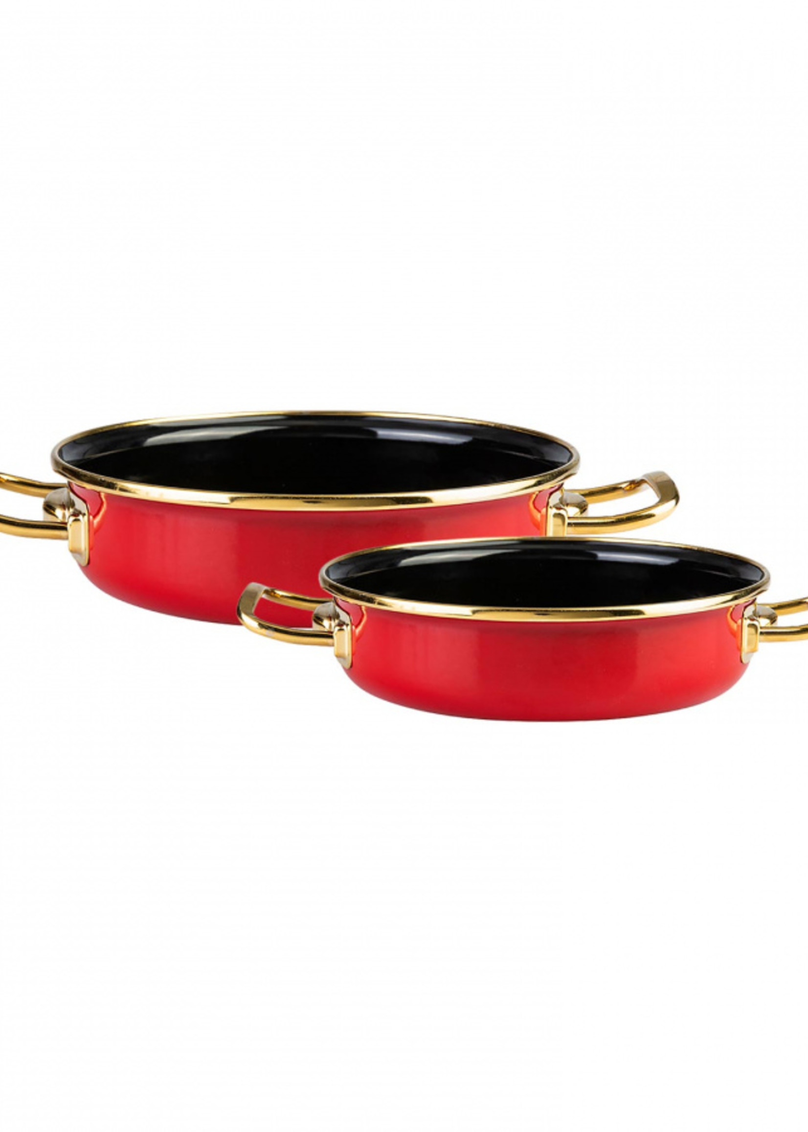 Karaca Retro Enamel Set of 2 Red
