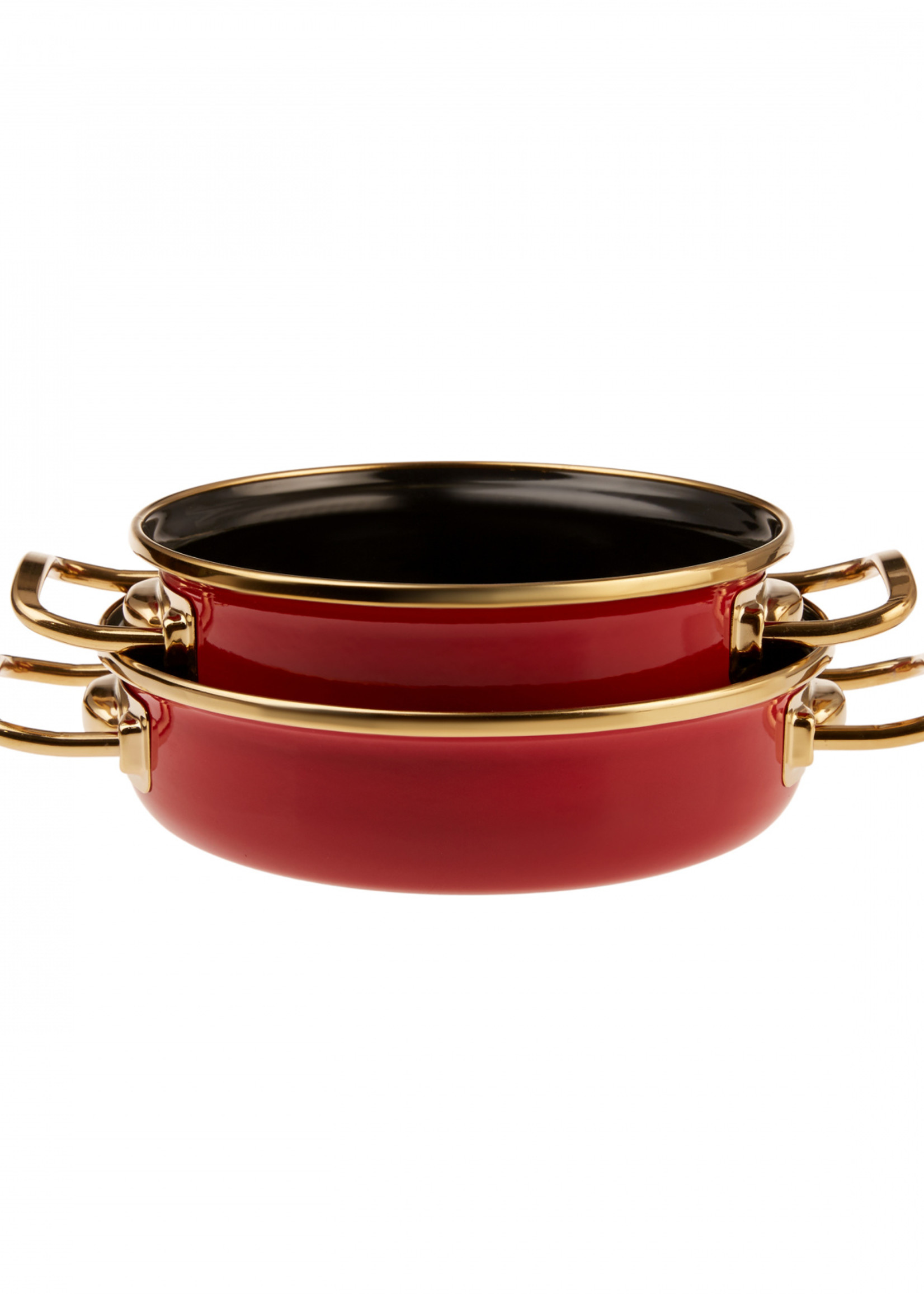 Karaca Retro Enamel Set of 2 Red