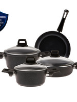 Karaca Bio Diamond Power Antibacterial Handle Induction Base 7 Piece Cookware Set