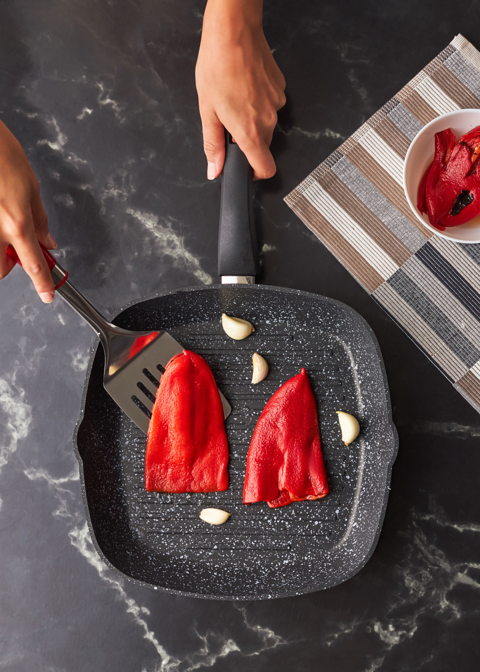 Karaca Dark Stone Bio Granite Grill Pan 28 cm