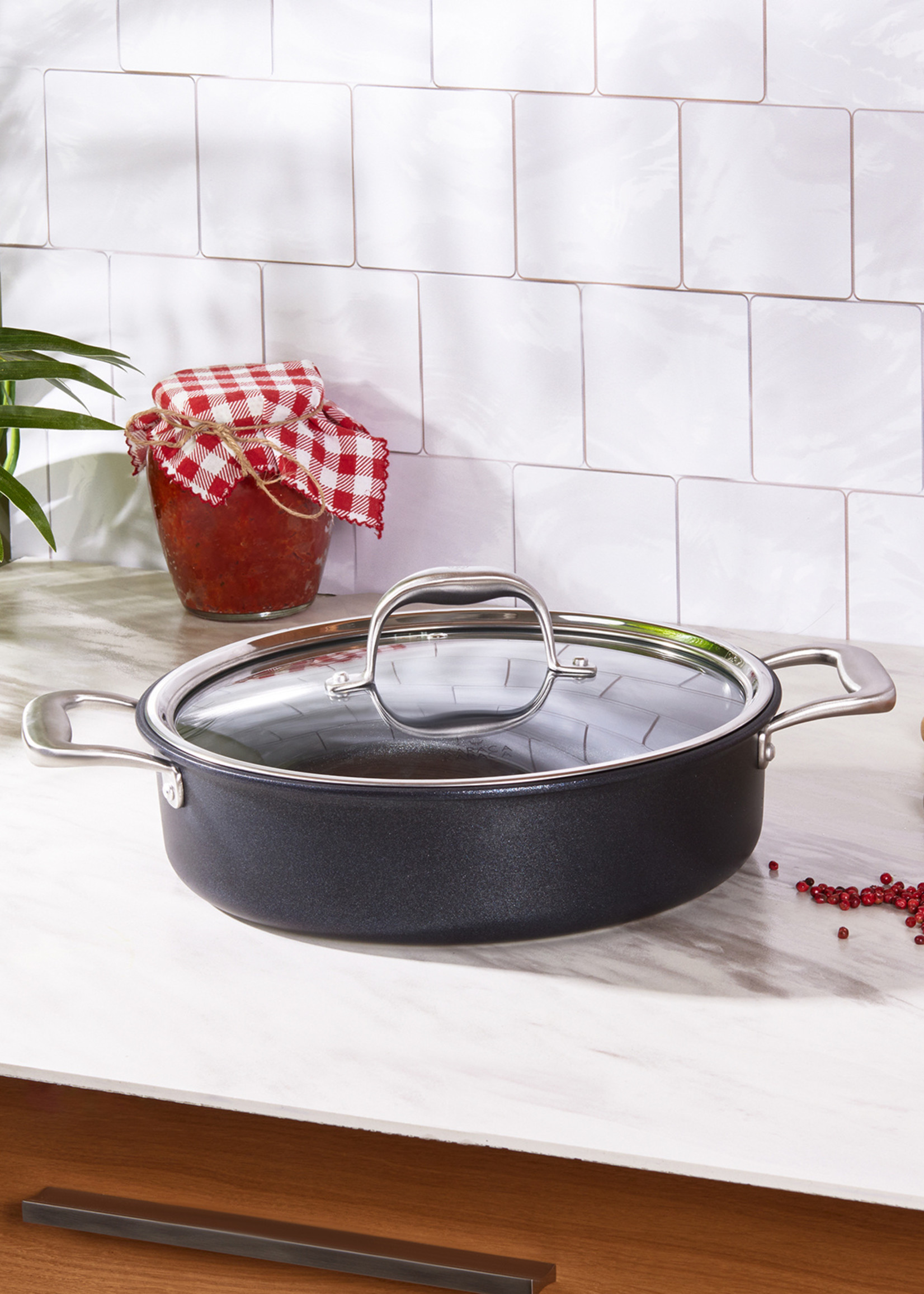 Karaca Bio Diamond Pro Induction Base Low Pot 26 cm 3.7 Lt