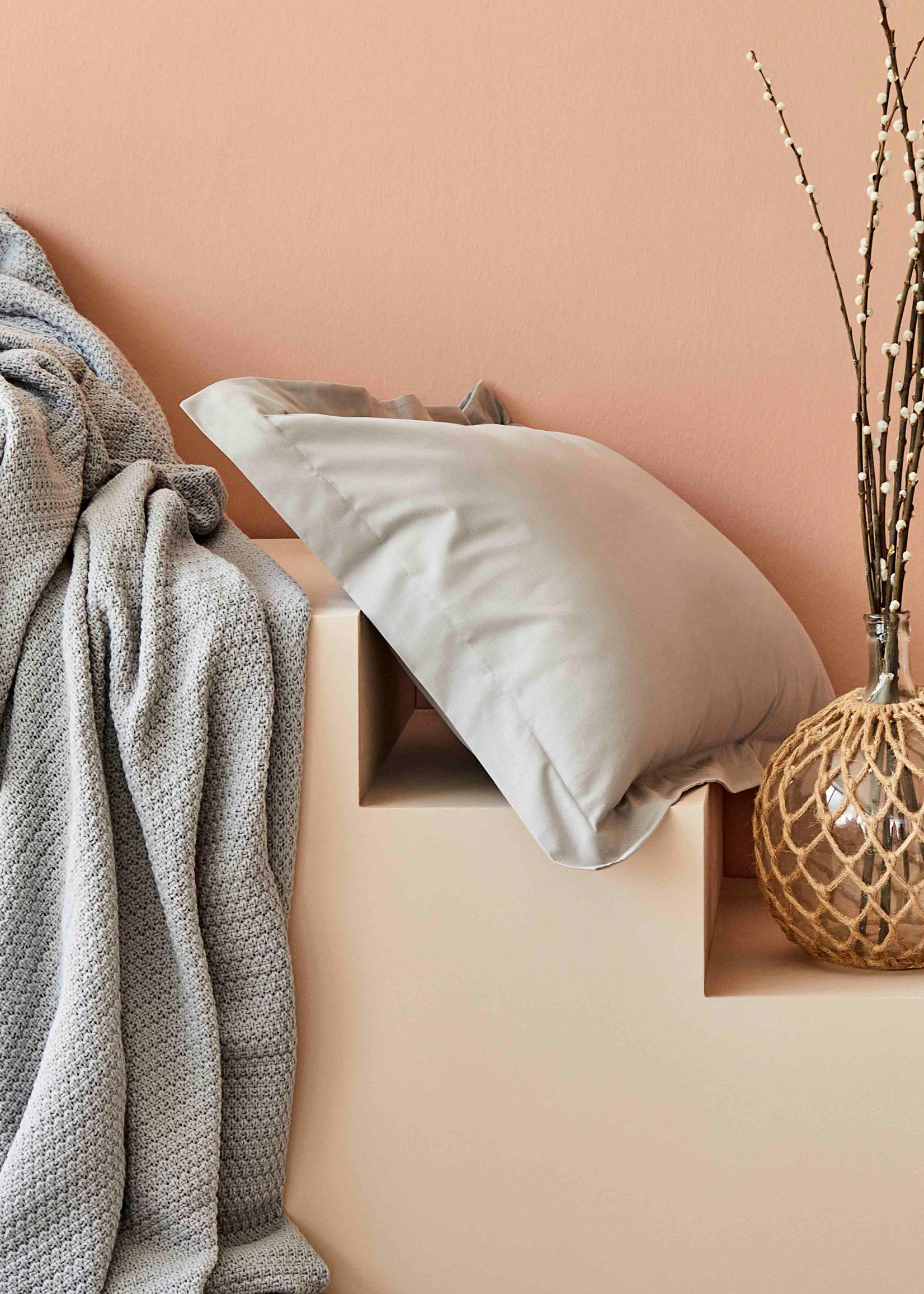 Karaca Home Back To Basic Gray Single Knitted Blanket