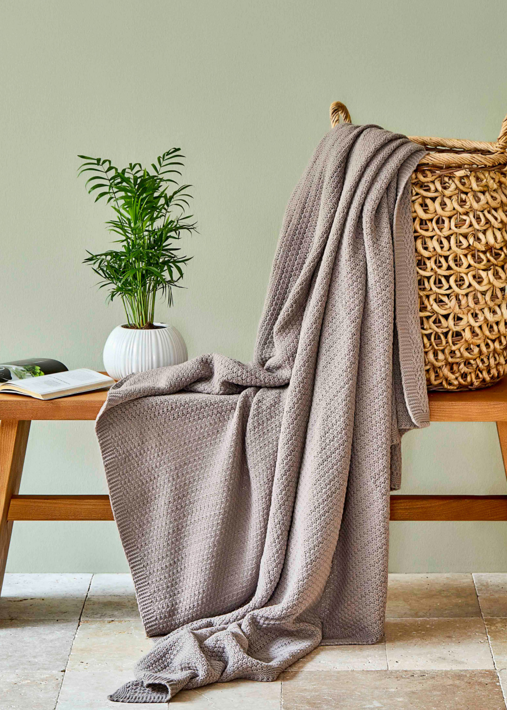 Karaca Home Back To Basic Mink Single Knitted Blanket