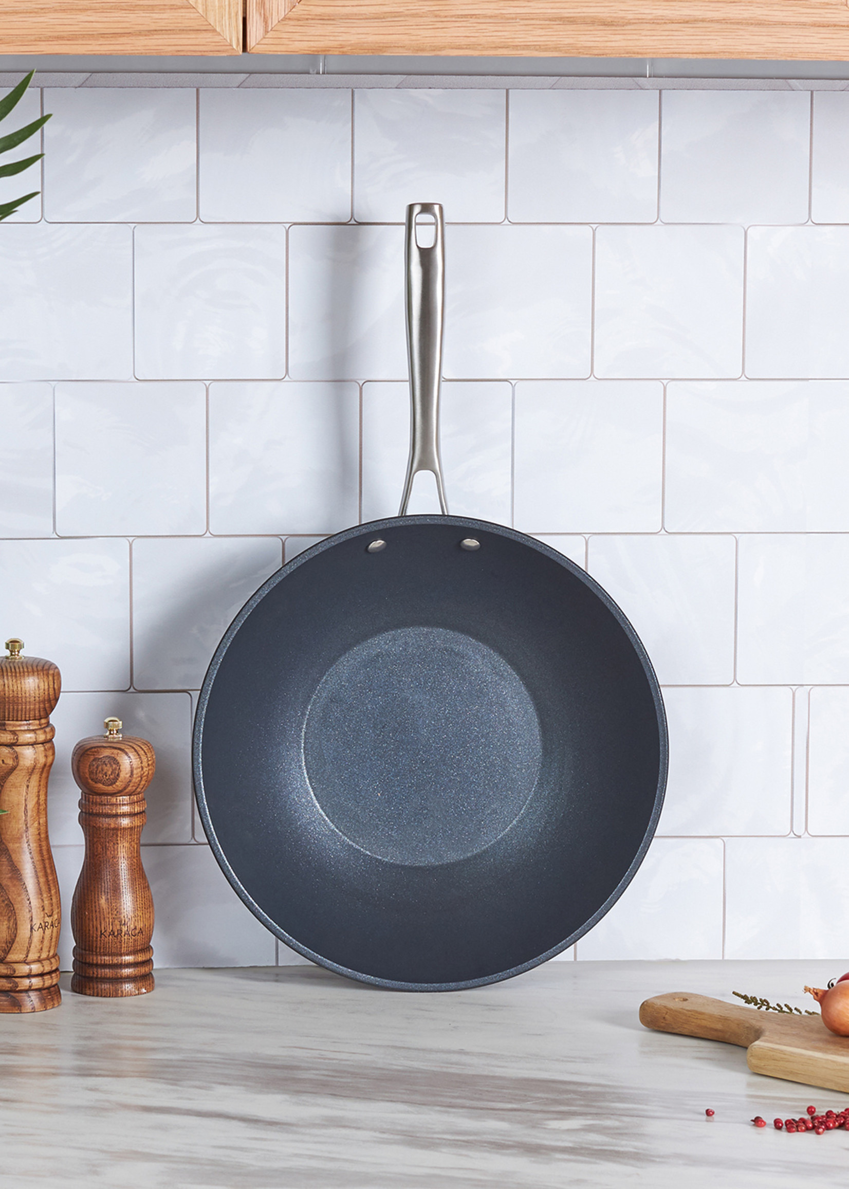 Karaca Bio Diamond Pro Induction Based Wok Pan 28 cm 2.8 Lt