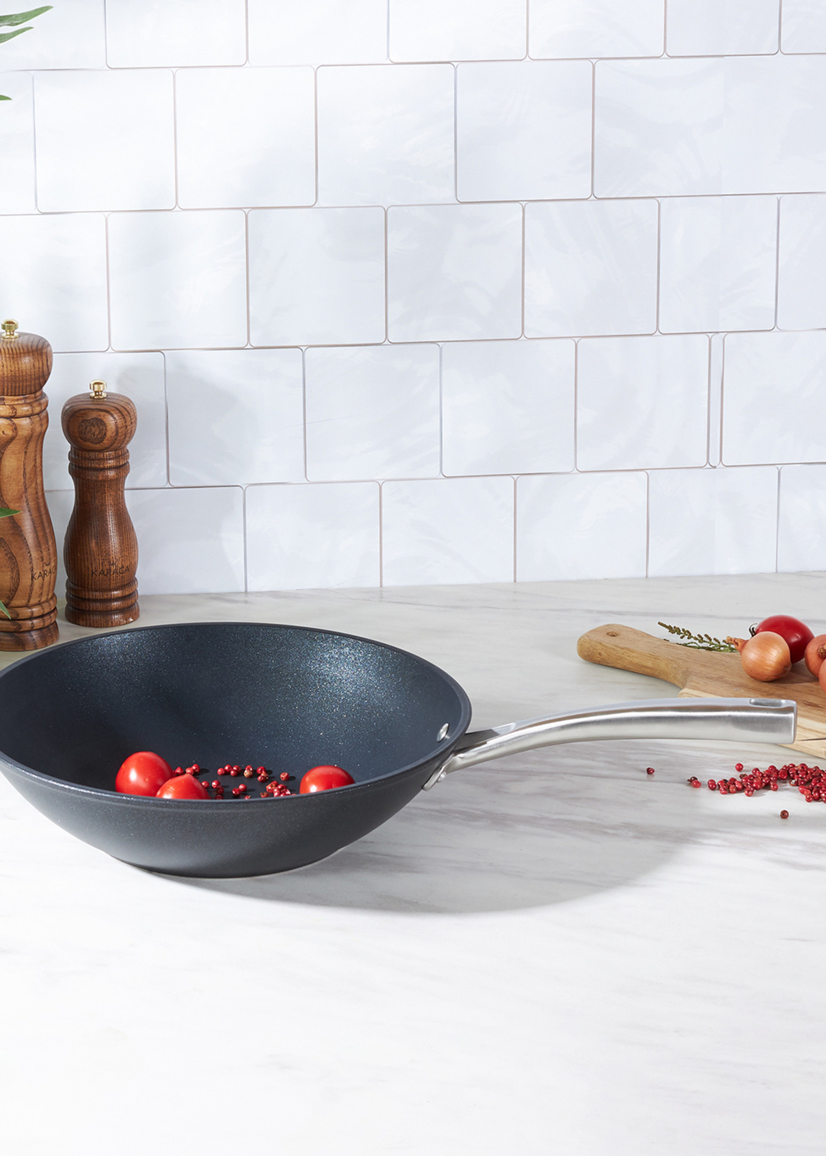 Karaca Bio Diamond Pro Induction Based Wok Pan 28 cm 2.8 Lt