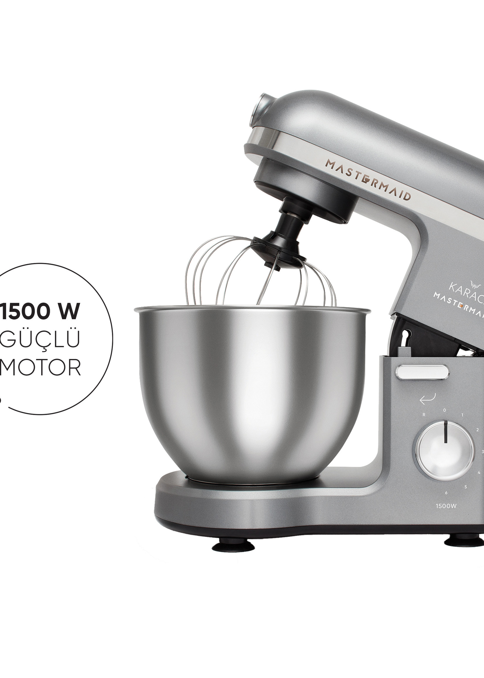 Karaca Mastermaid Chef Stand Mixer Galaxy Gray 1500W 5 Lt