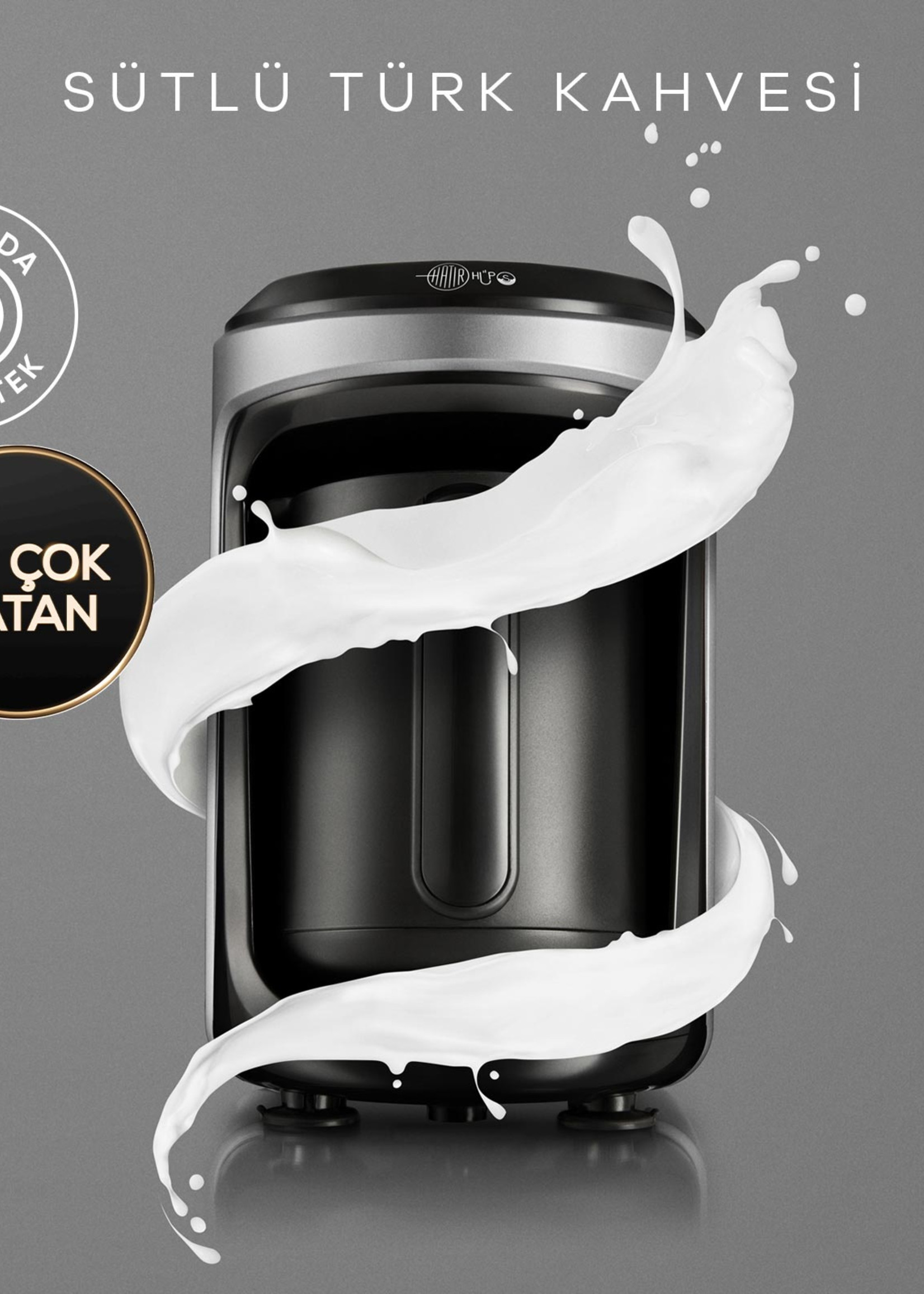 Karaca Hatır Hüps Milk Turkish Coffee Machine Anthracite