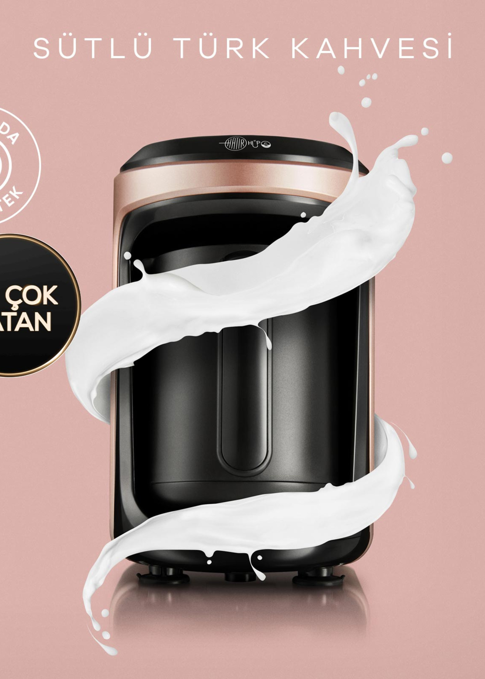 Karaca Hatır Hüps Milk Turkish Coffee Machine Rosegold