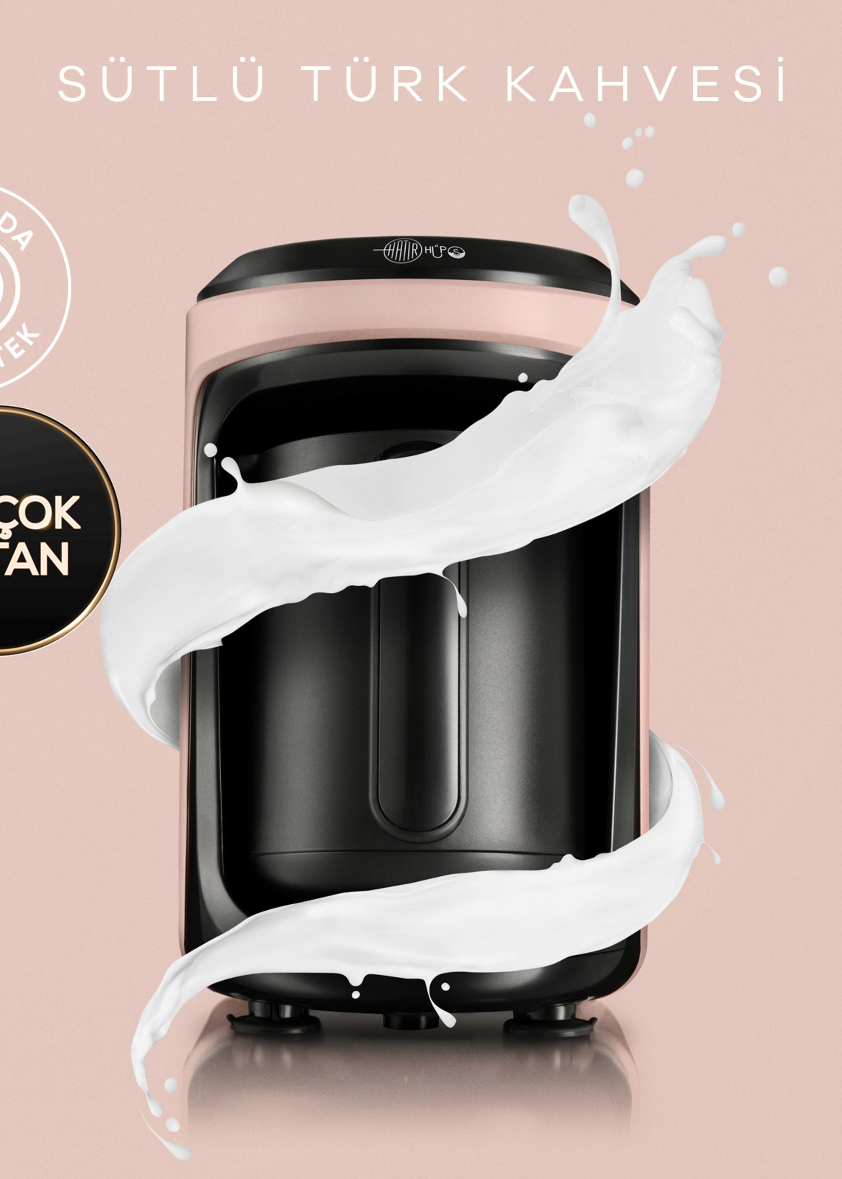 Karaca Hatır Hüps Milk Turkish Coffee Machine Pearly Pink