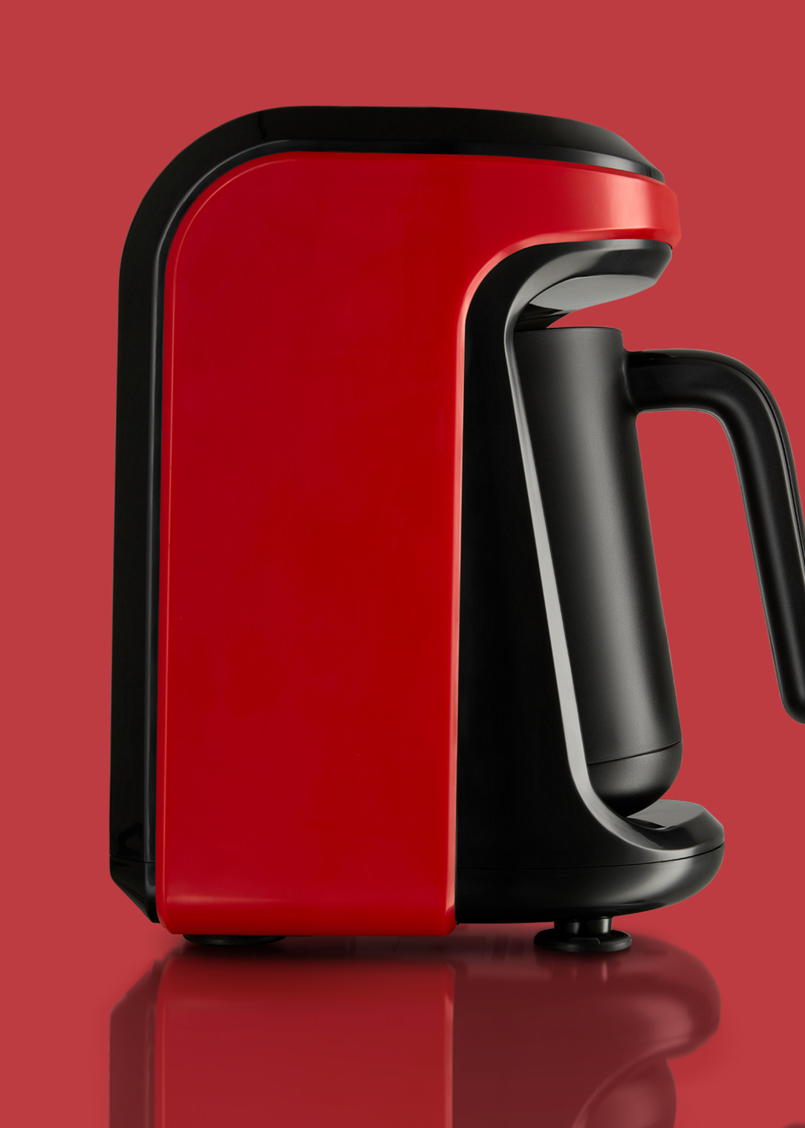 Karaca Hatır Hüps Milk Turkish Coffee Machine Red