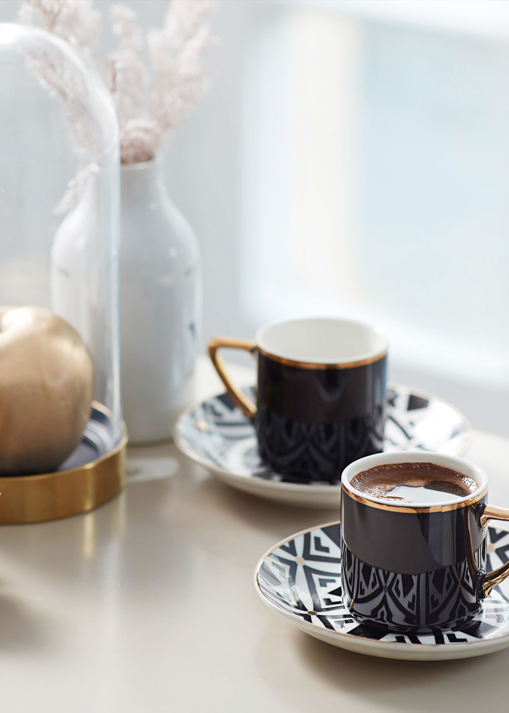 Karaca Monochrome Set of 4 Coffee Cups 90 ml