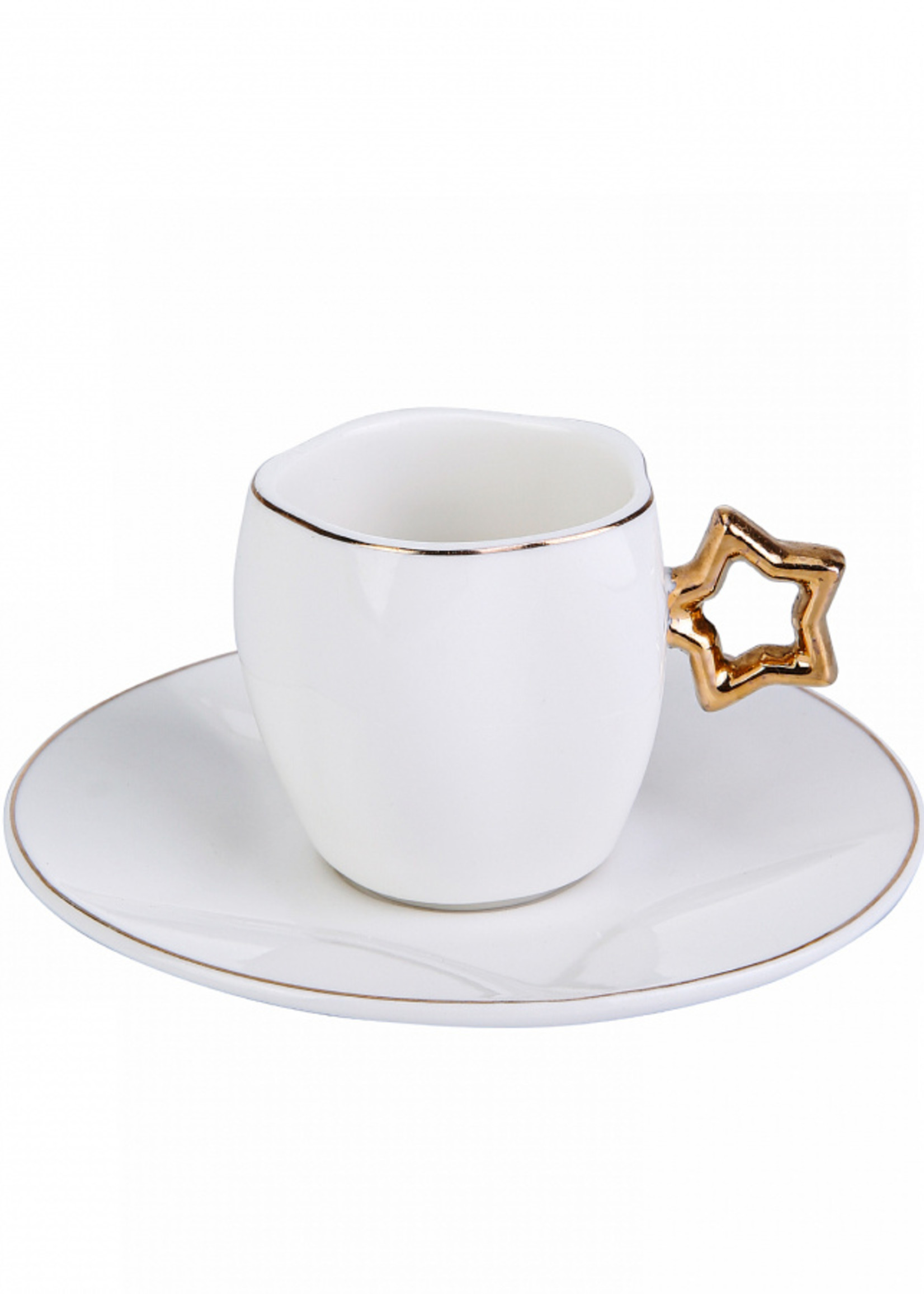 Karaca Star Set of 6 Coffee Cups
