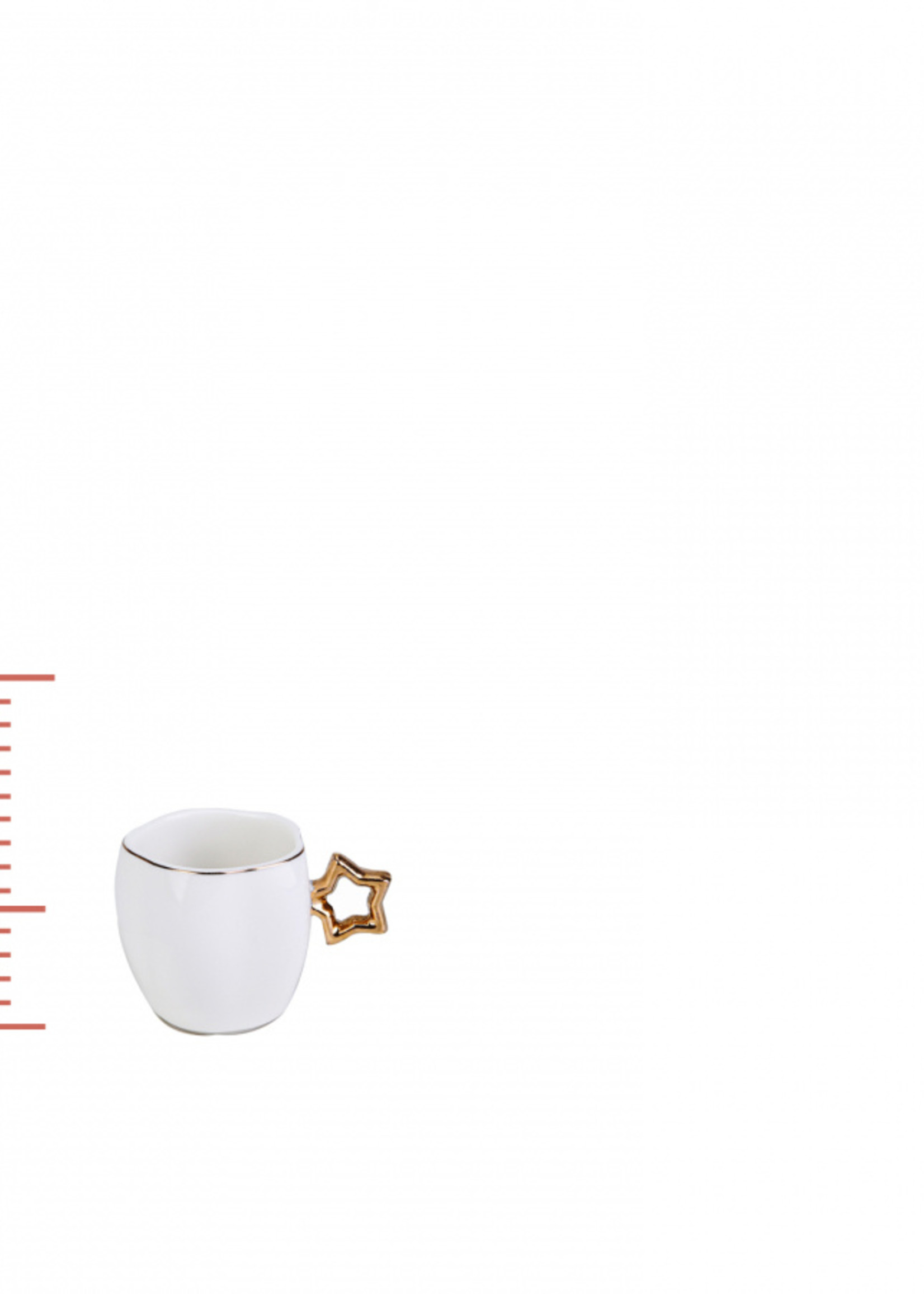 Karaca Star Set of 6 Coffee Cups