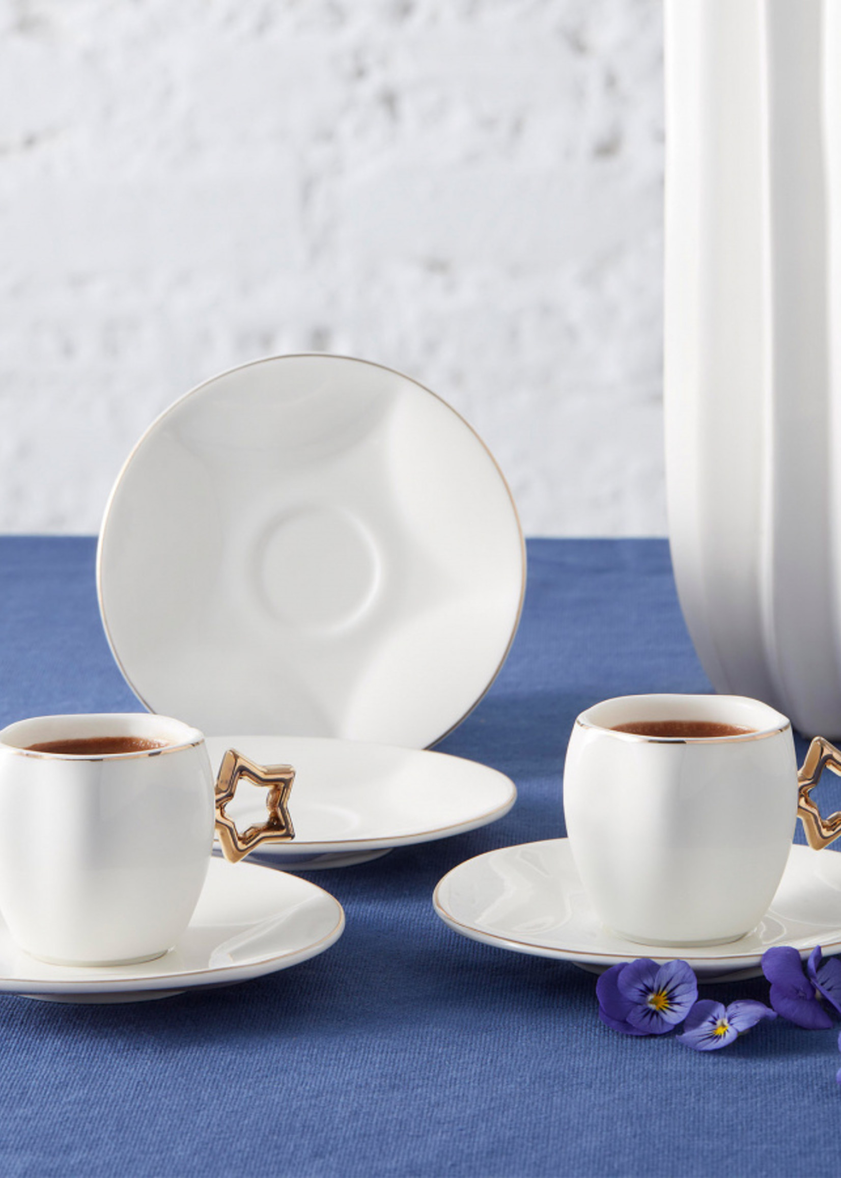 Karaca Star Set of 6 Coffee Cups