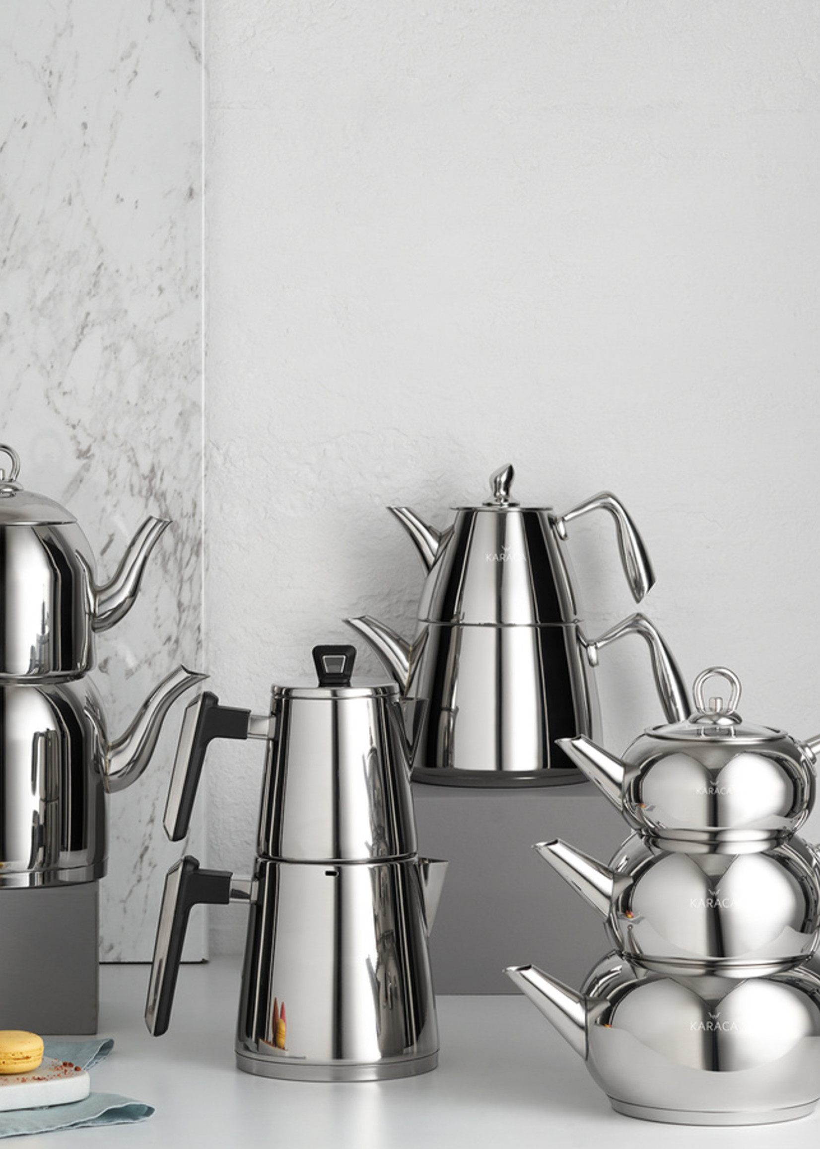 Karaca PowerSteel Pro Space Teapot Set Large