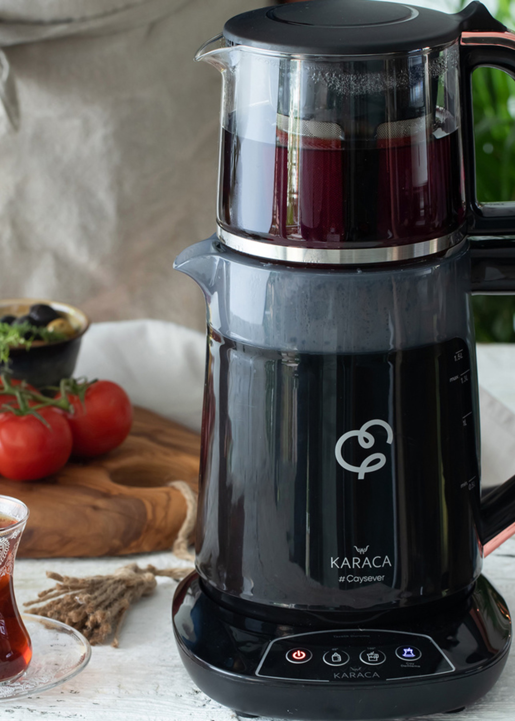 Karaca Çaysever Talking Tea Maker 1700W Rosegold