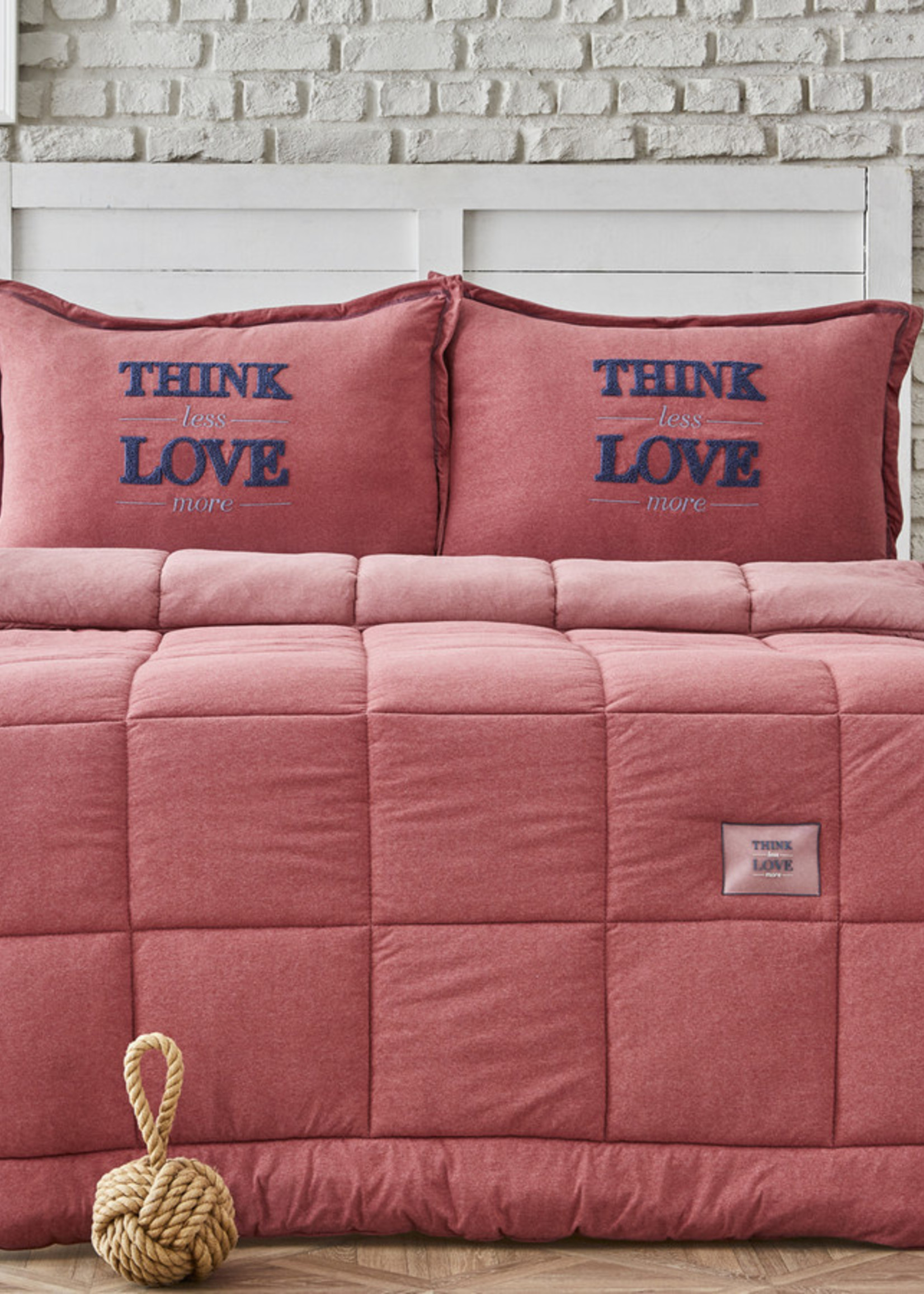 Karaca Home Softy Red Double Cotton Comfort Set