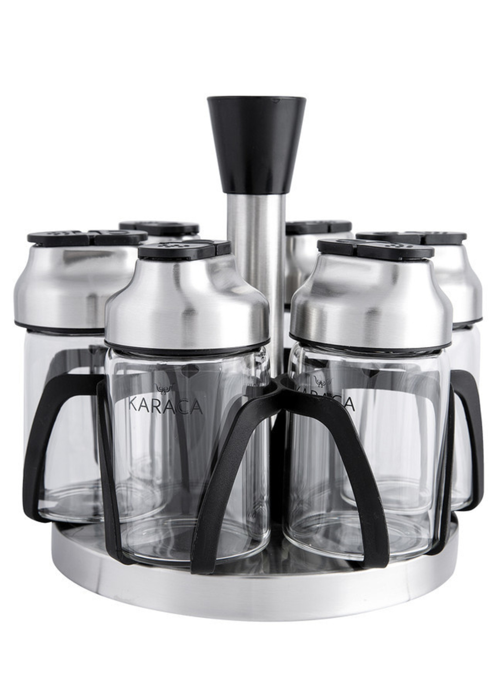 Karaca Dimple Steel 7 Pieces Spice Set