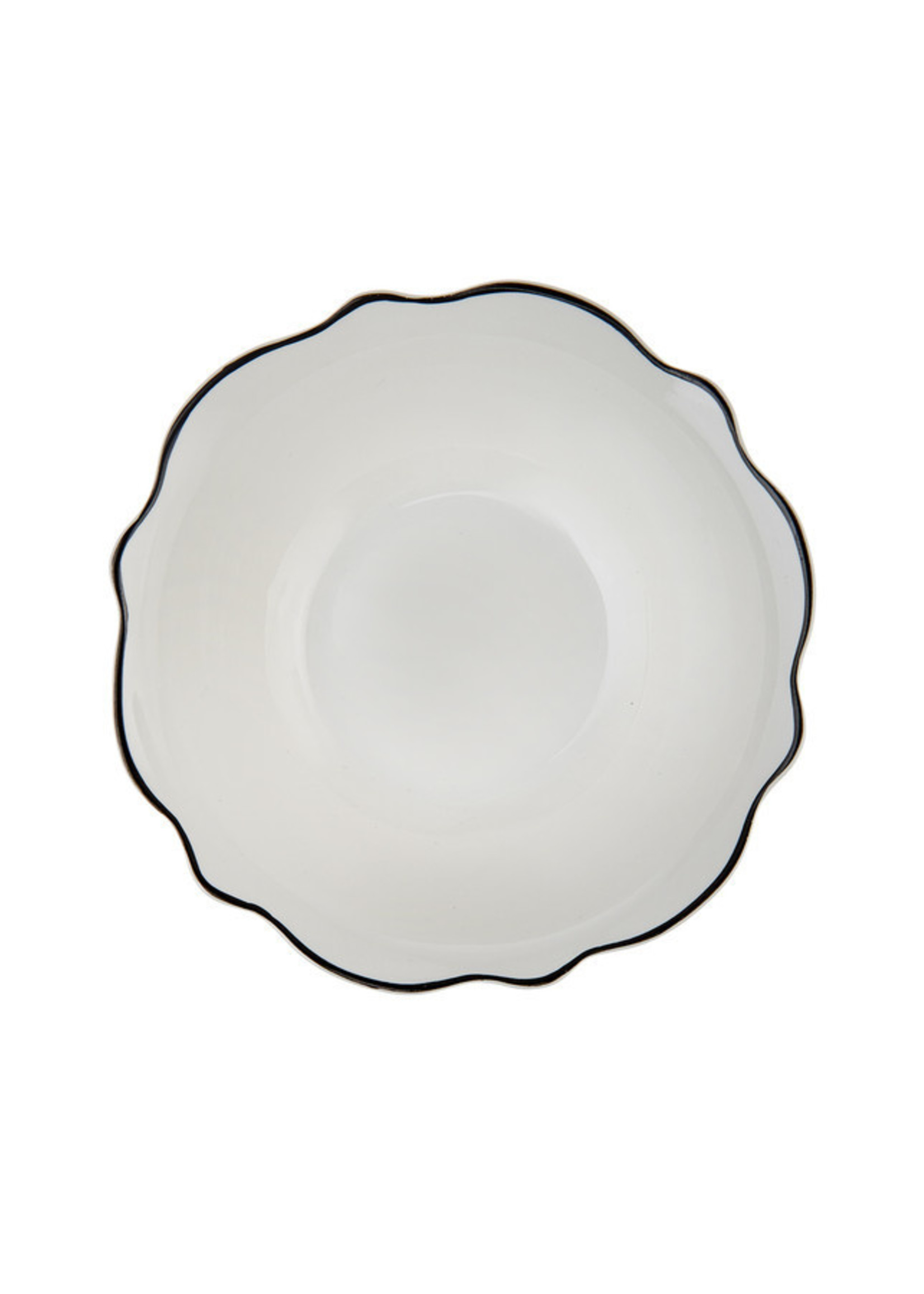 Karaca Almond Black Line 24 Pieces 6 Person Dinnerware