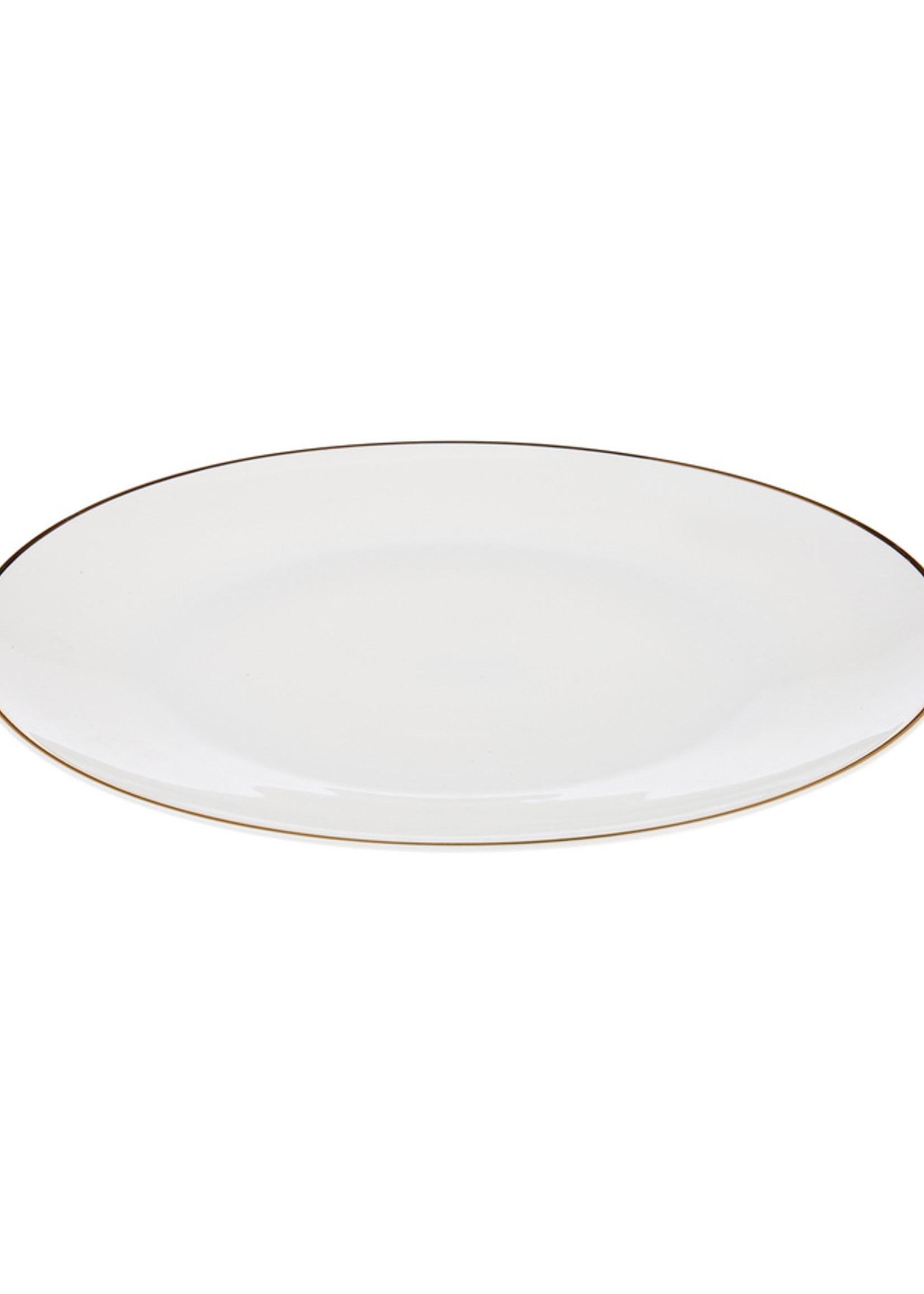 Karaca Alicia 24 Pieces 6 Person Porcelain Gold Round Dinnerware