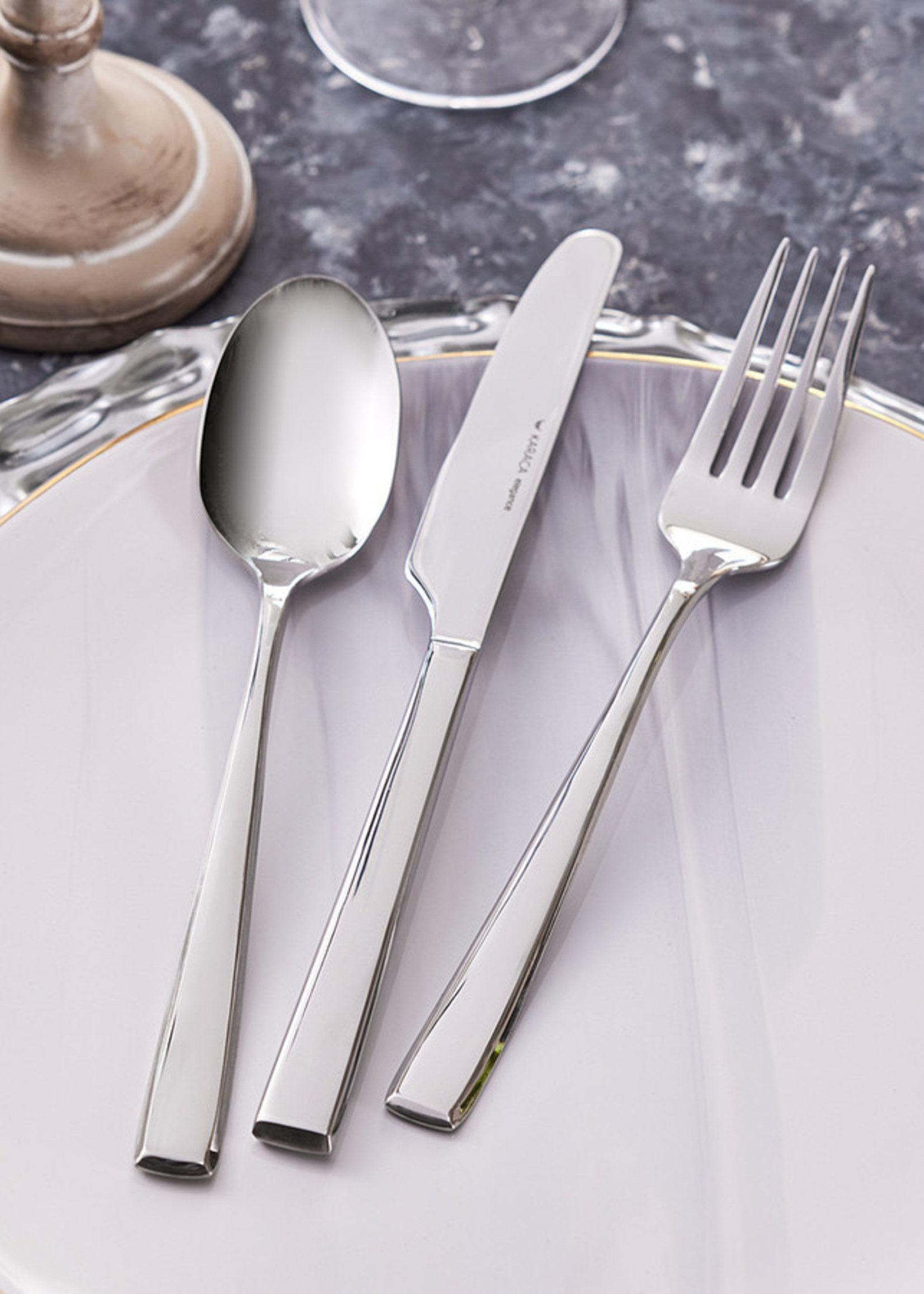 Karaca Linus 84 Pcs Cutlery Set for 12 Persons Elegance Boxed