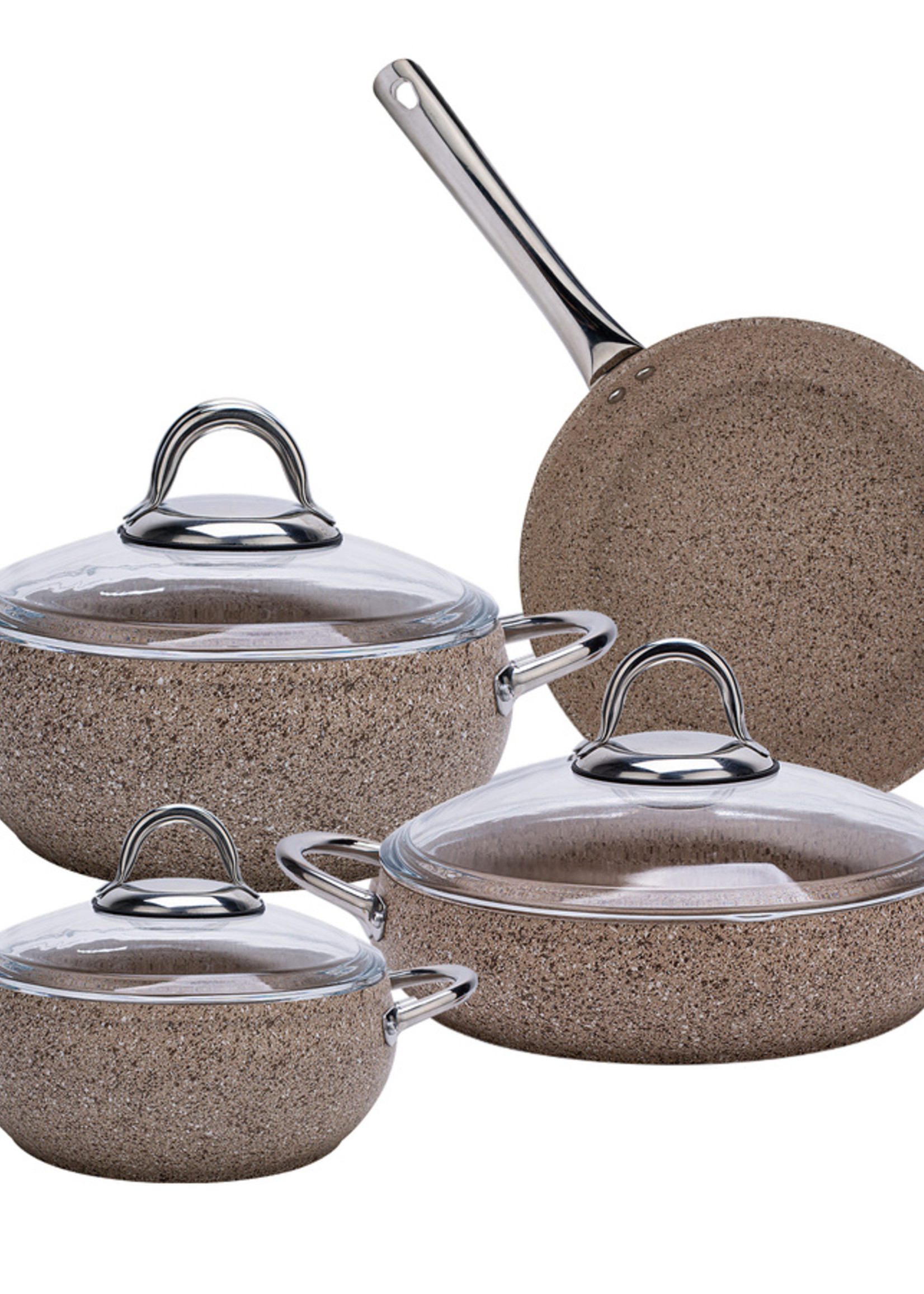 Karaca Avanos Terra Granite 7 Piece Cookware Set Non Toxic