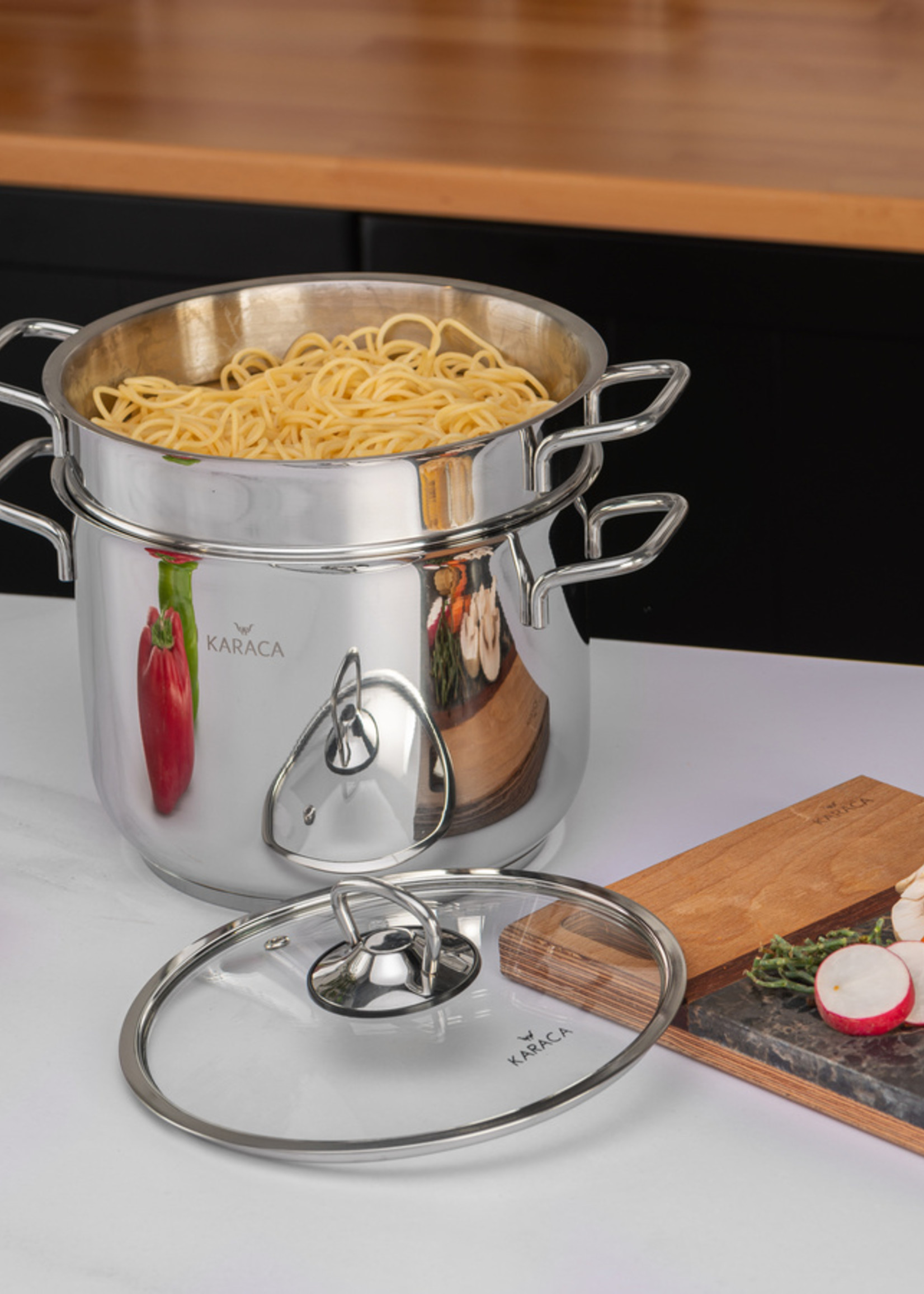 Karaca Mutfaksever Steel Spaghetti Pot