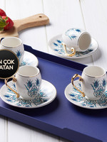 Karaca Iznik Set of 6 Coffee Cups 90 ml