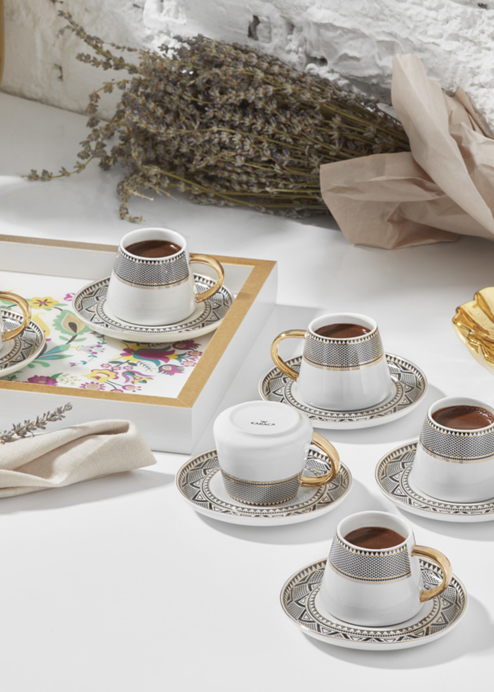 Karaca Globe Set of 6 Coffee Cups 90 ml