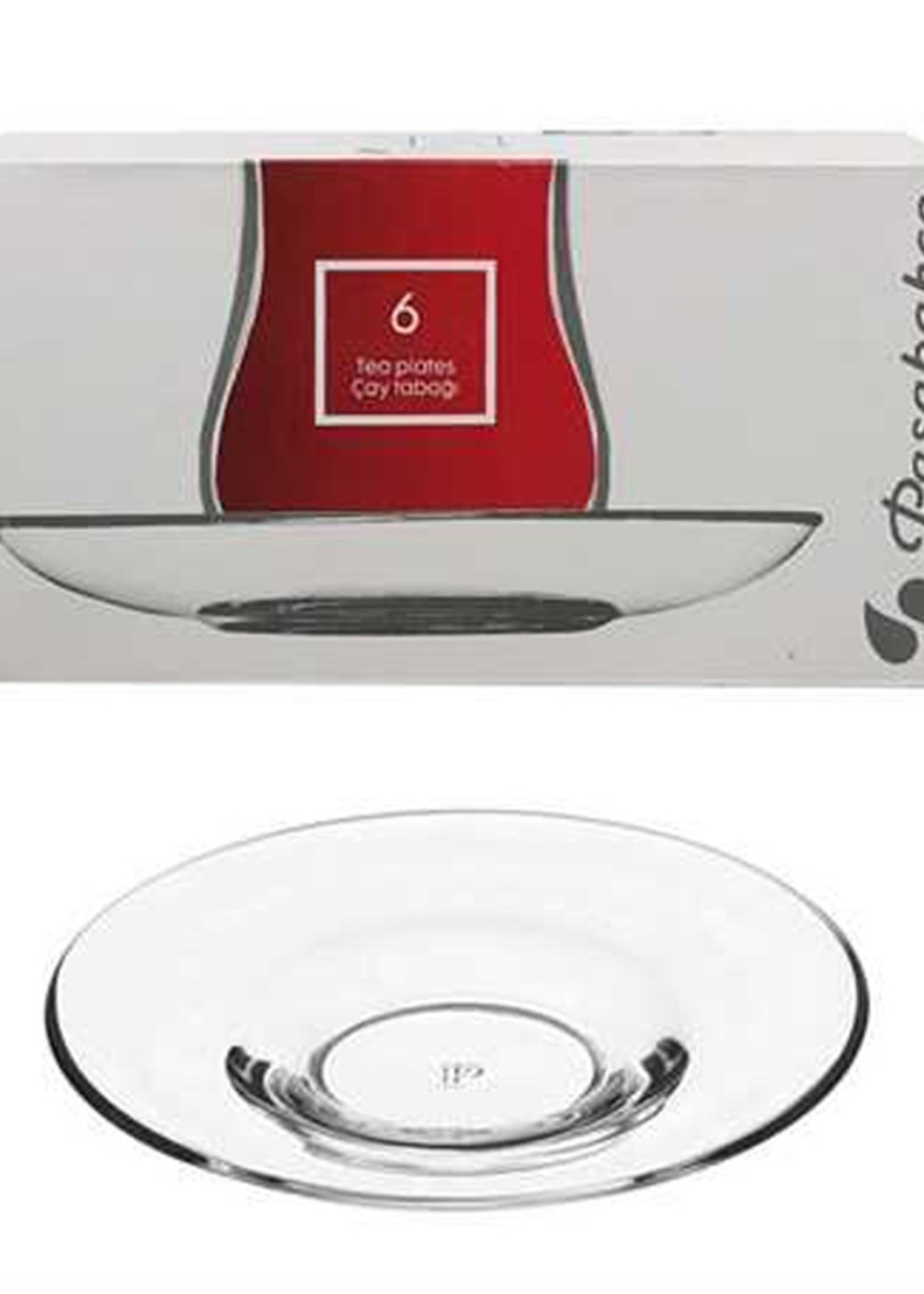 Aida Tea Glass Coaster Large Tea Plate 6 PB-54281